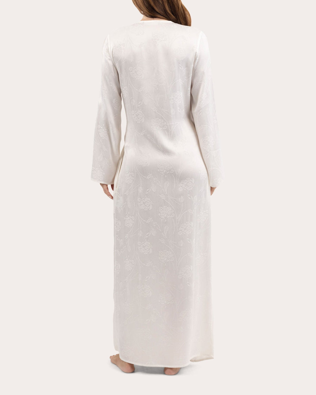 Hera Floral Jacquard Maxi Wrap Dress