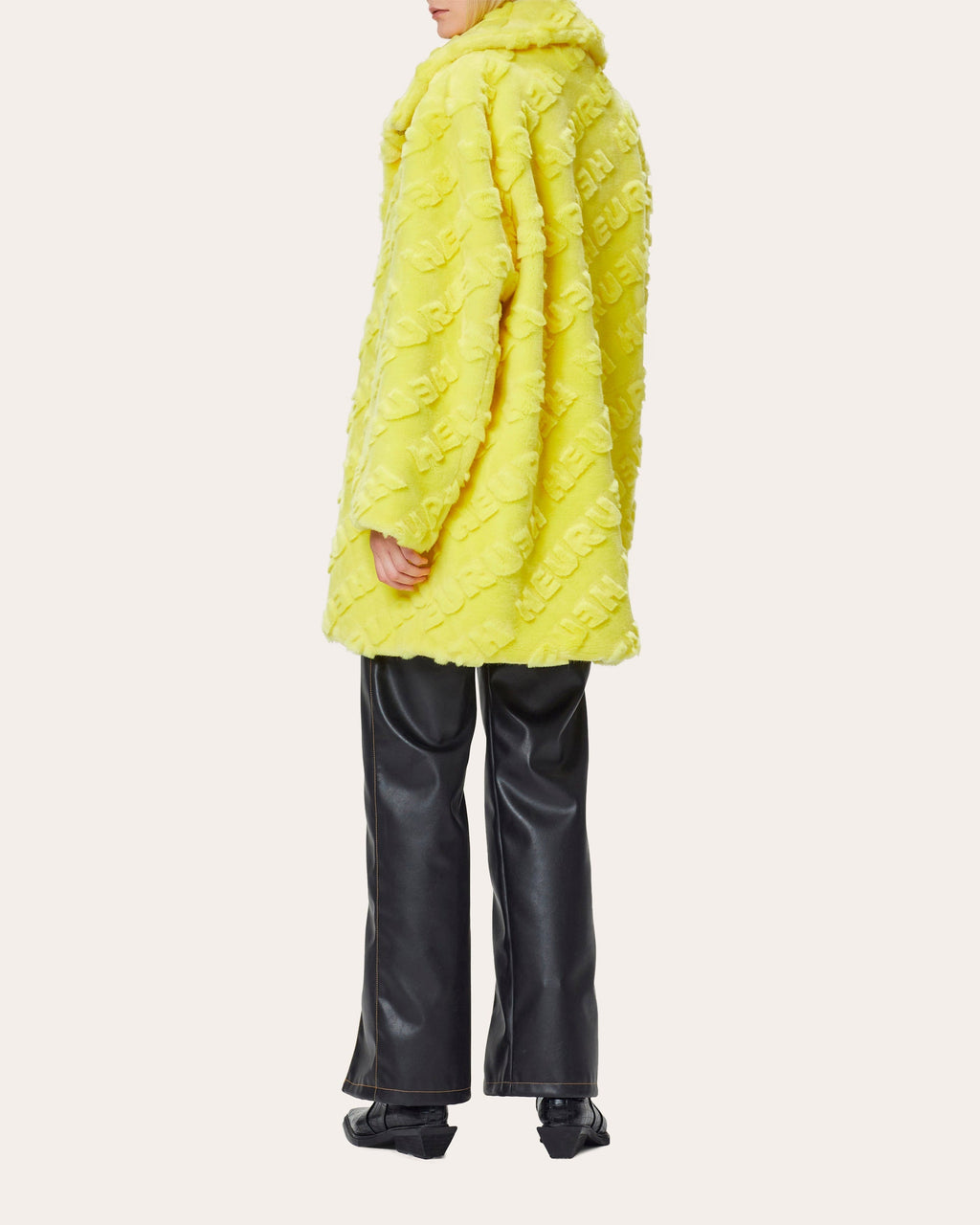 Bell-Sleeve Teddy Coat