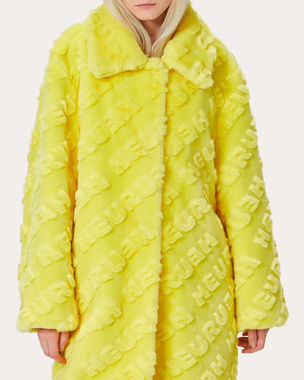 Bell-Sleeve Teddy Coat