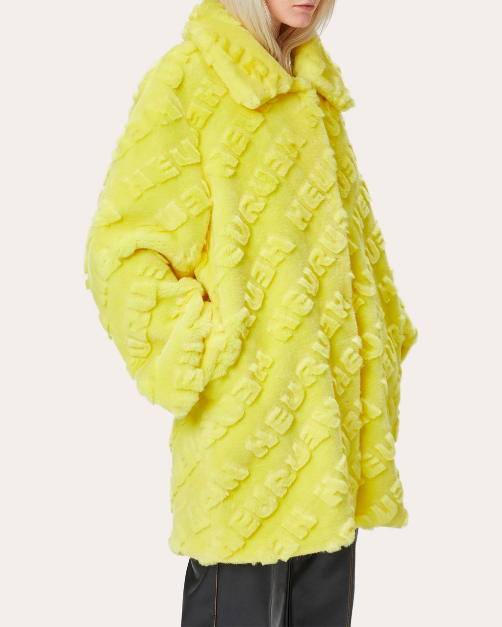 Bell-Sleeve Teddy Coat
