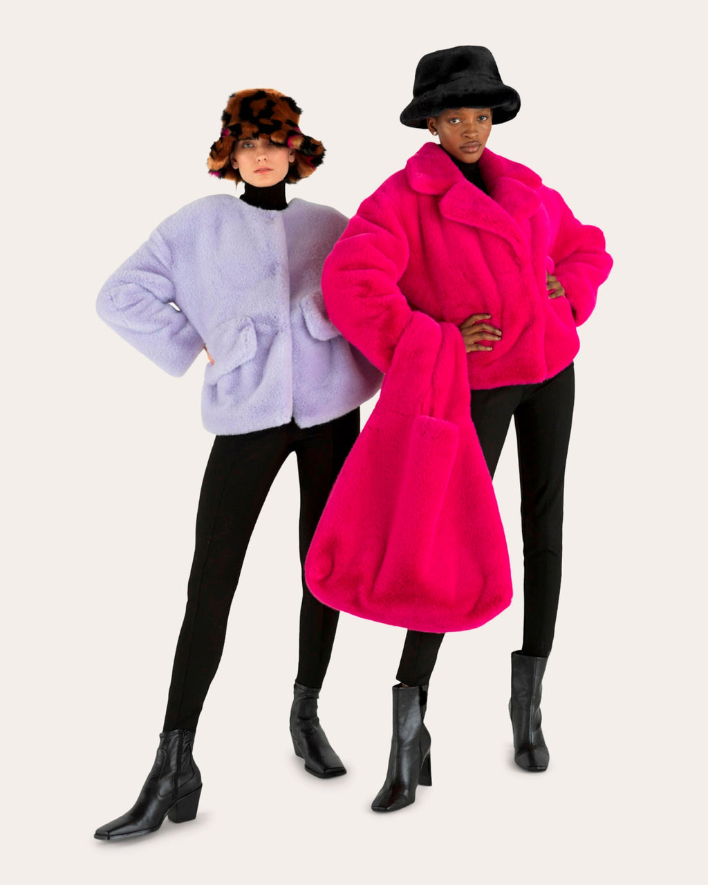 Box Faux Fur Coat