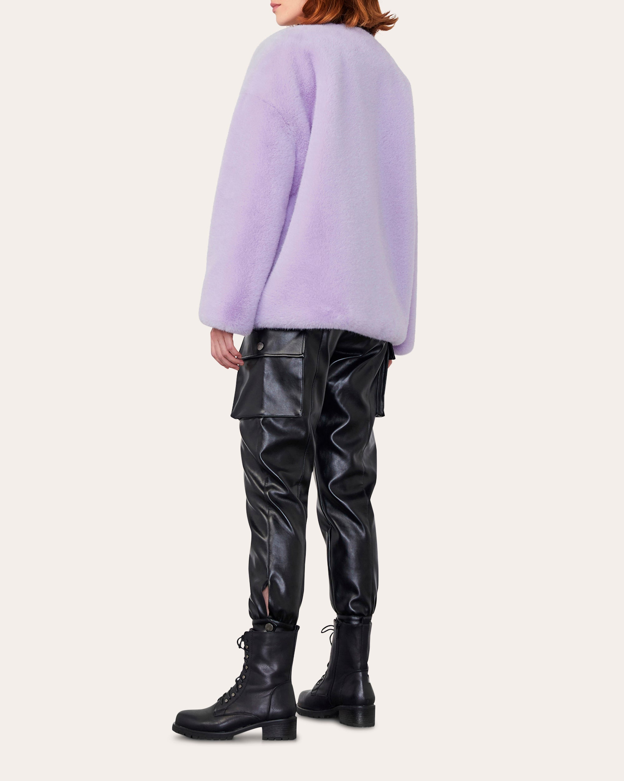 Box Faux Fur Coat