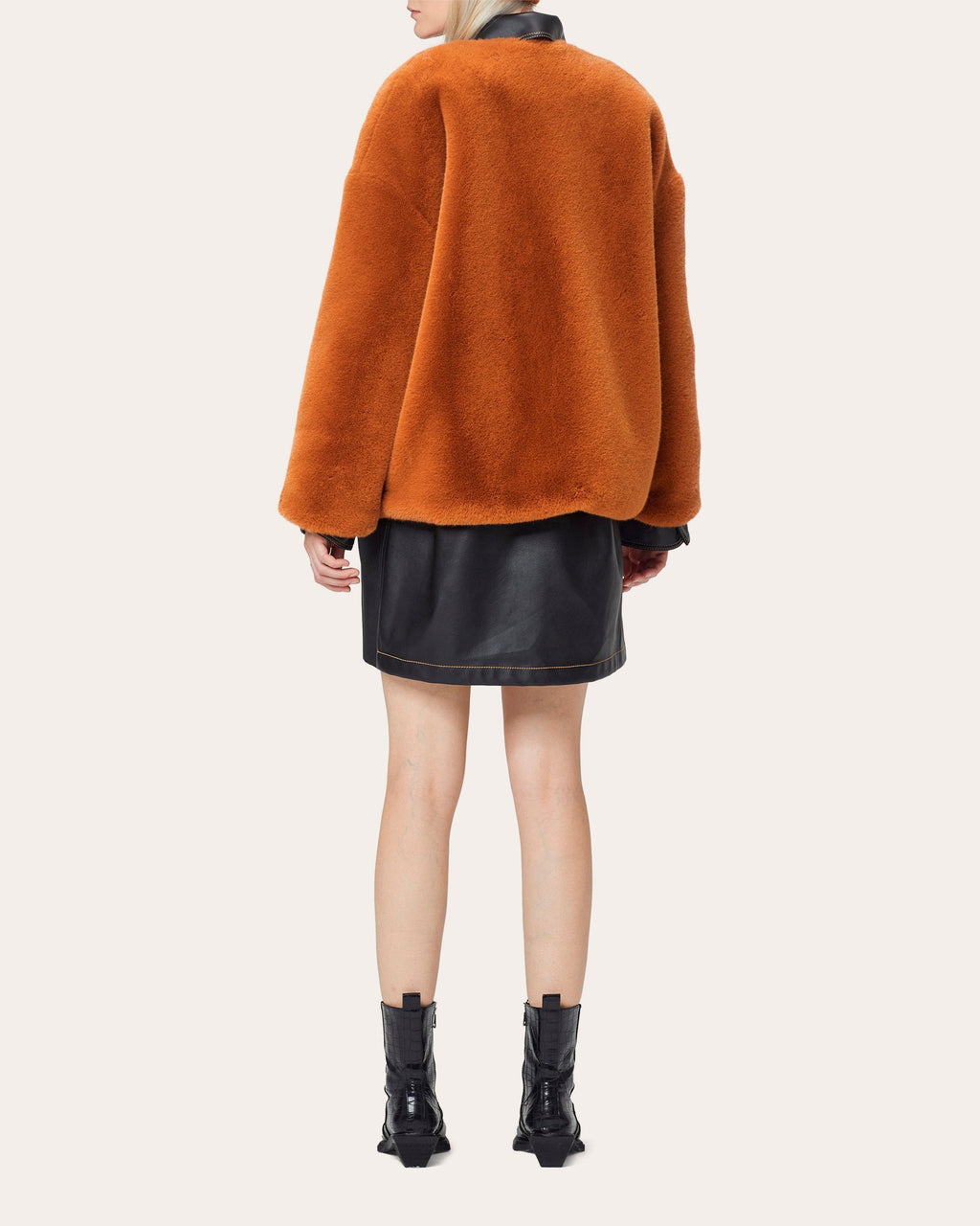Collarless Teddy Coat