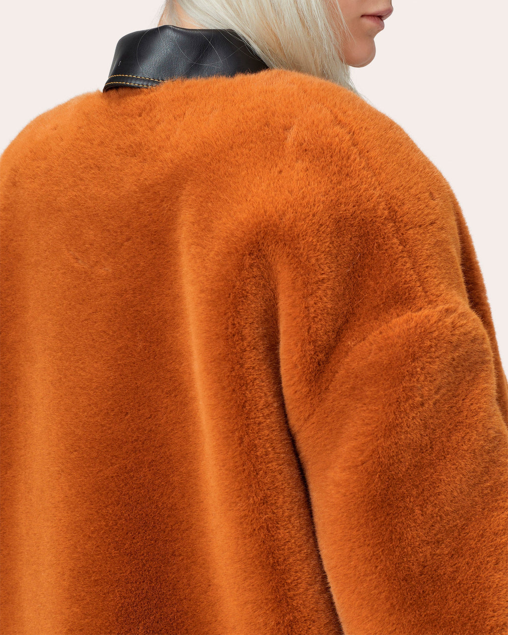 Collarless Teddy Coat