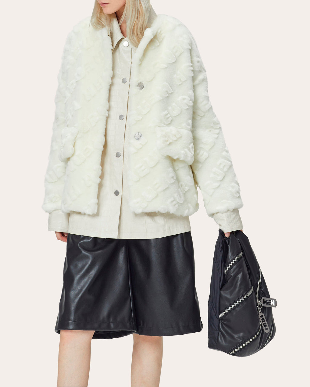 Flap-Pocket Teddy Coat