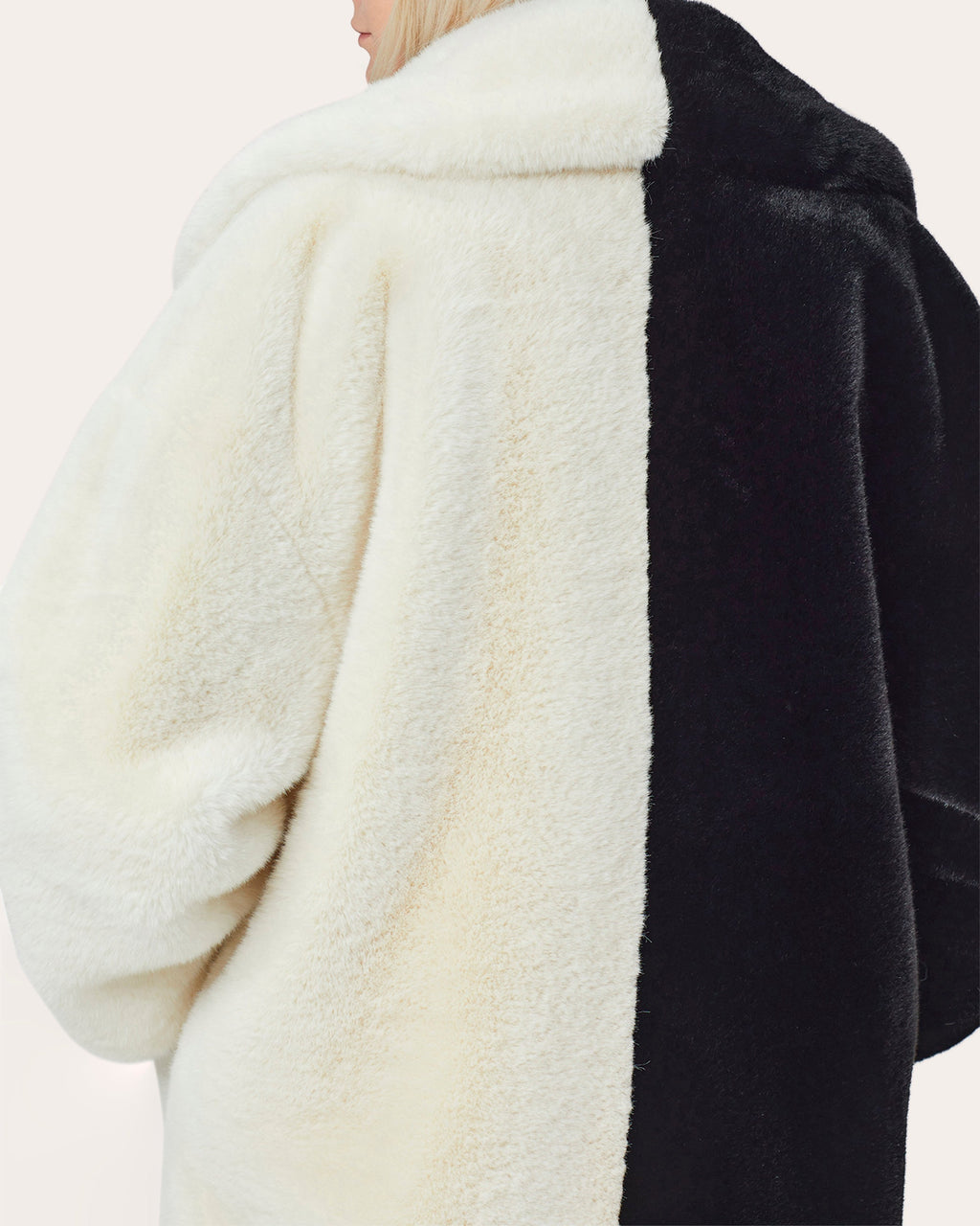 Two-Tone Teddy Coat