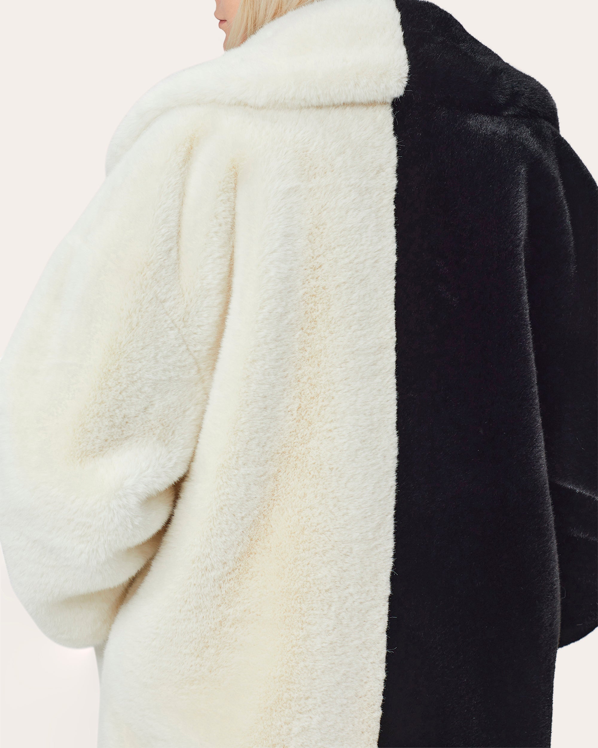Two-Tone Teddy Coat