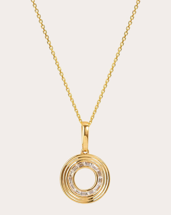 Small Midnight Adagio 18K Gold Diamond Pendant Necklace