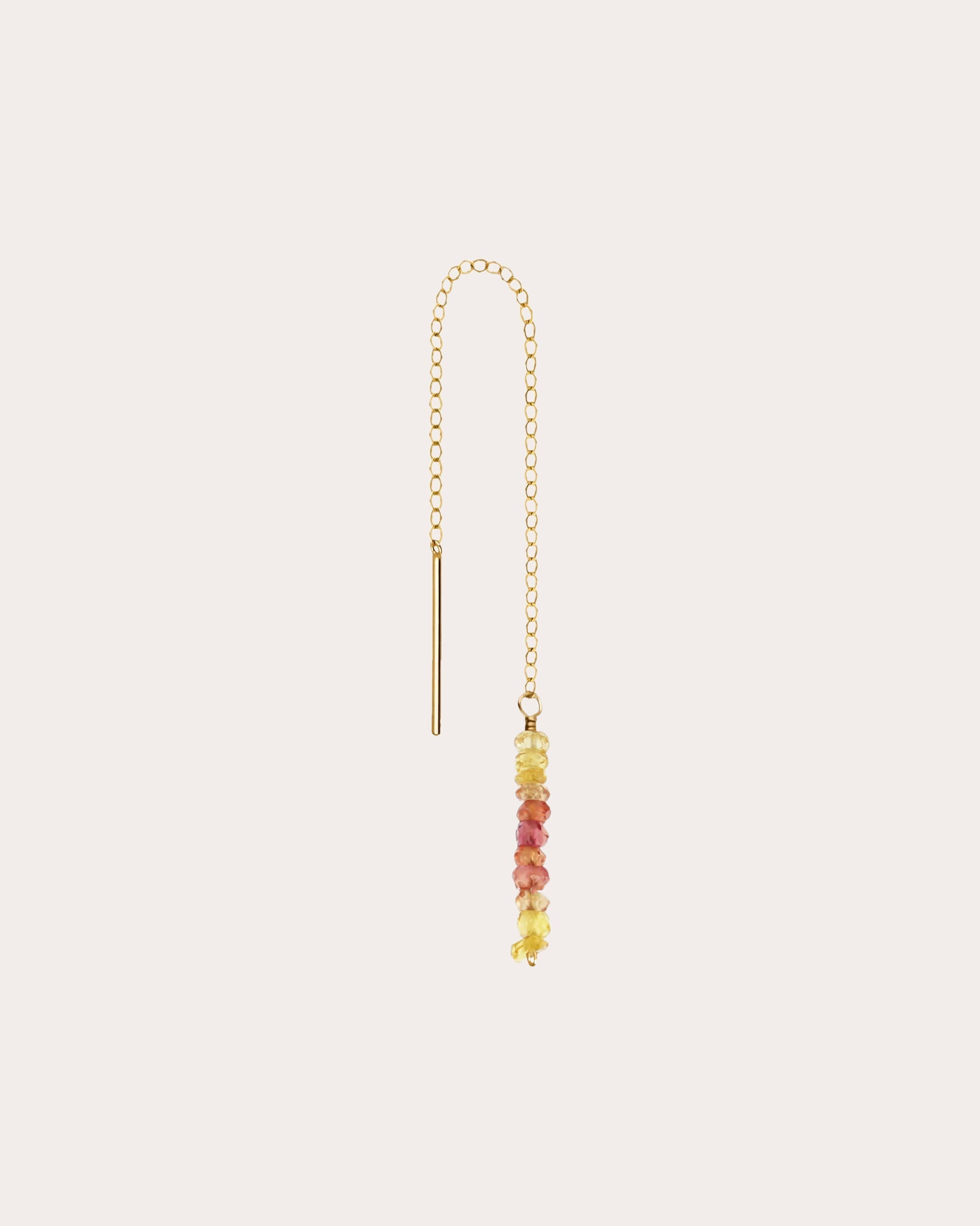 Nonza 14K Gold-Filled Wire and Sapphire Single Earring
