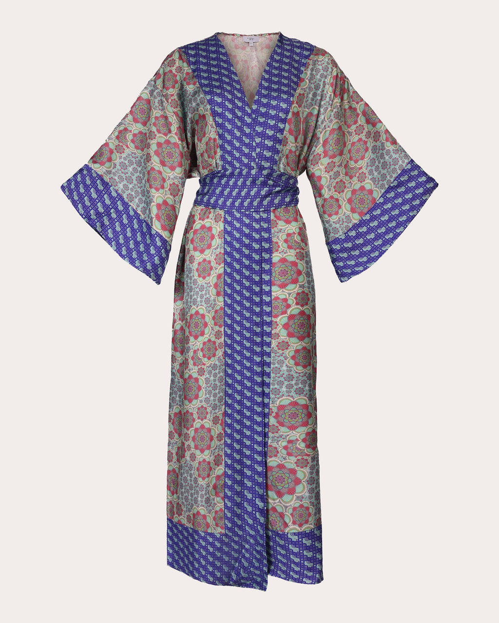 Kobe Mozaiku Printed Silk Kimono