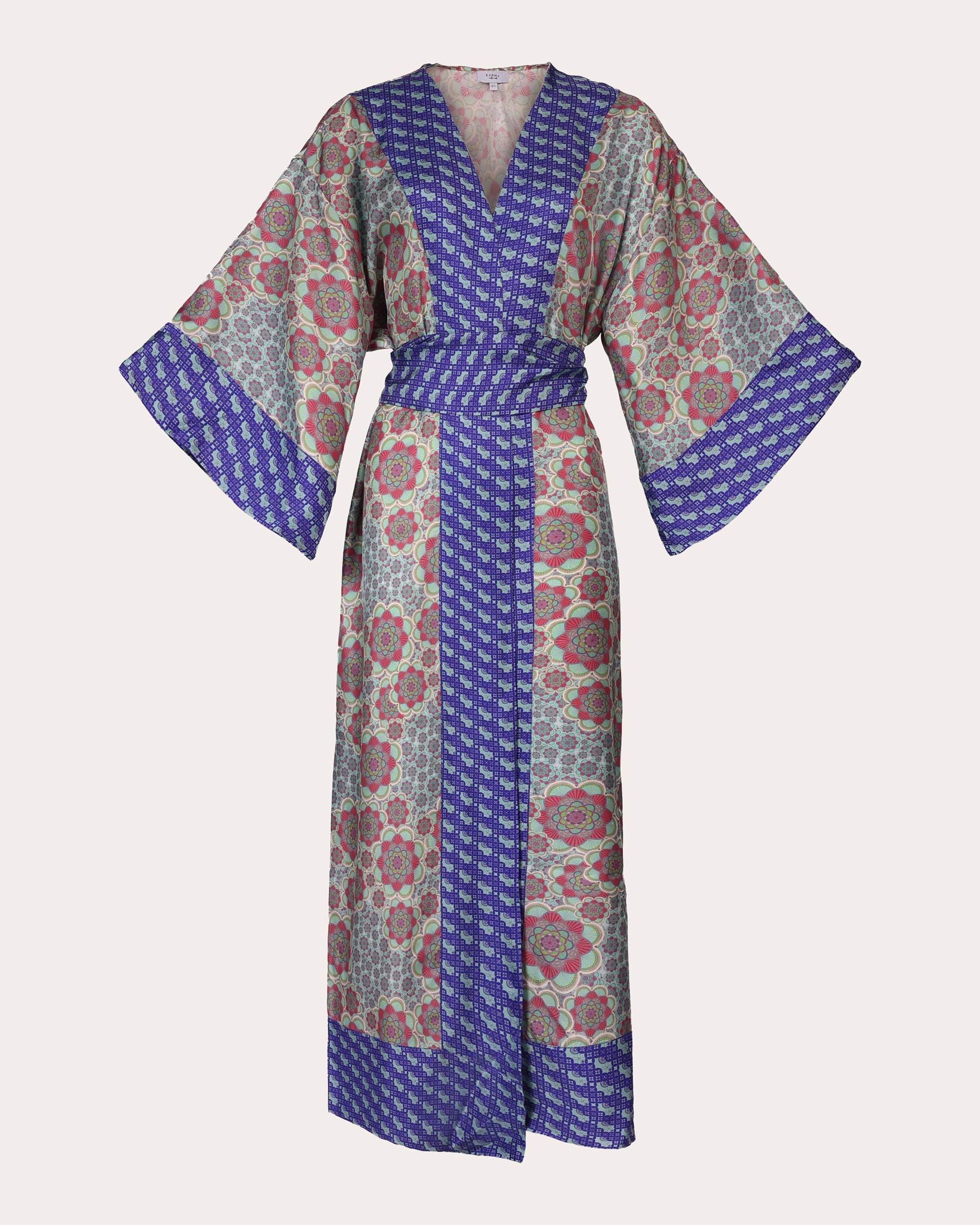 Kobe Mozaiku Printed Silk Kimono