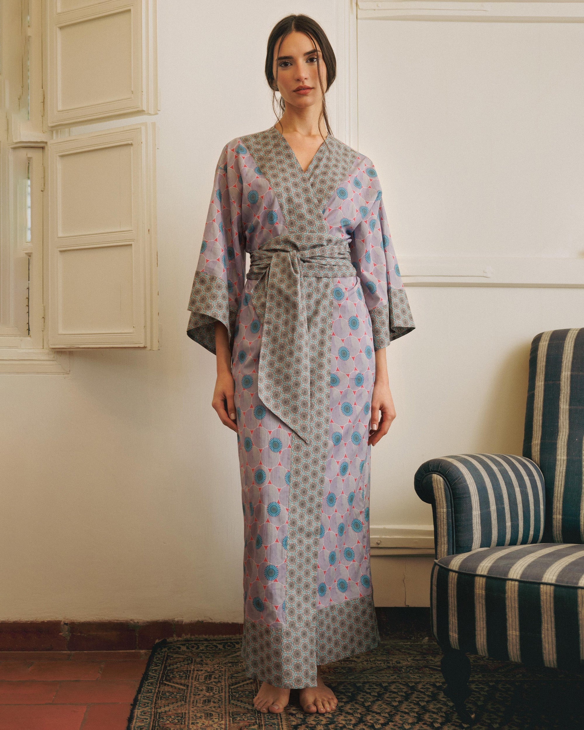 Kobe Kassa Printed Cotton Kimono
