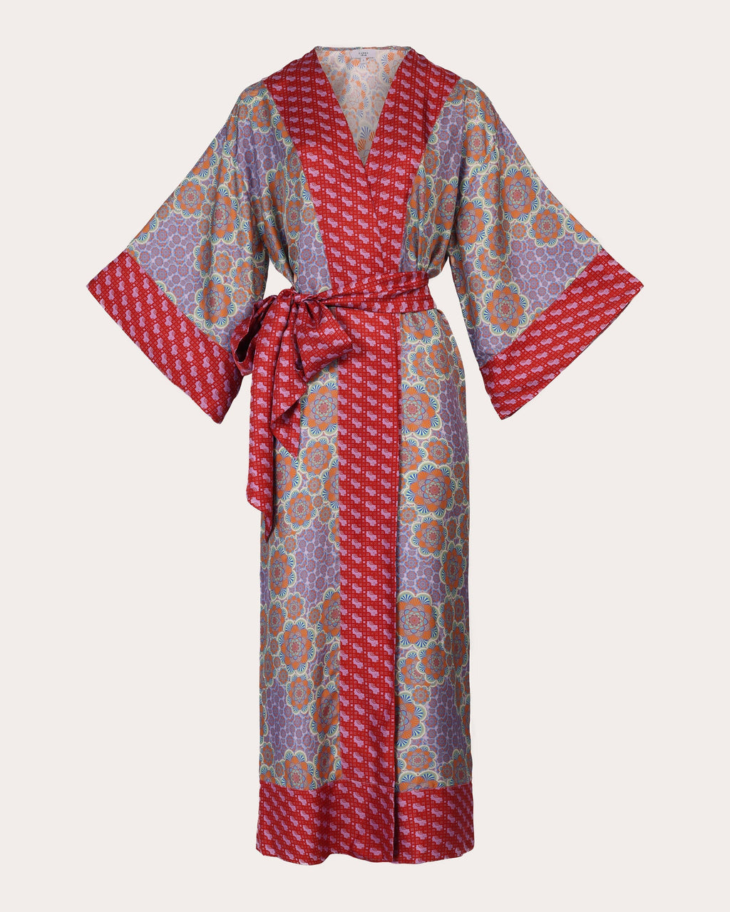 Kobe Mozaiku Printed Silk Kimono