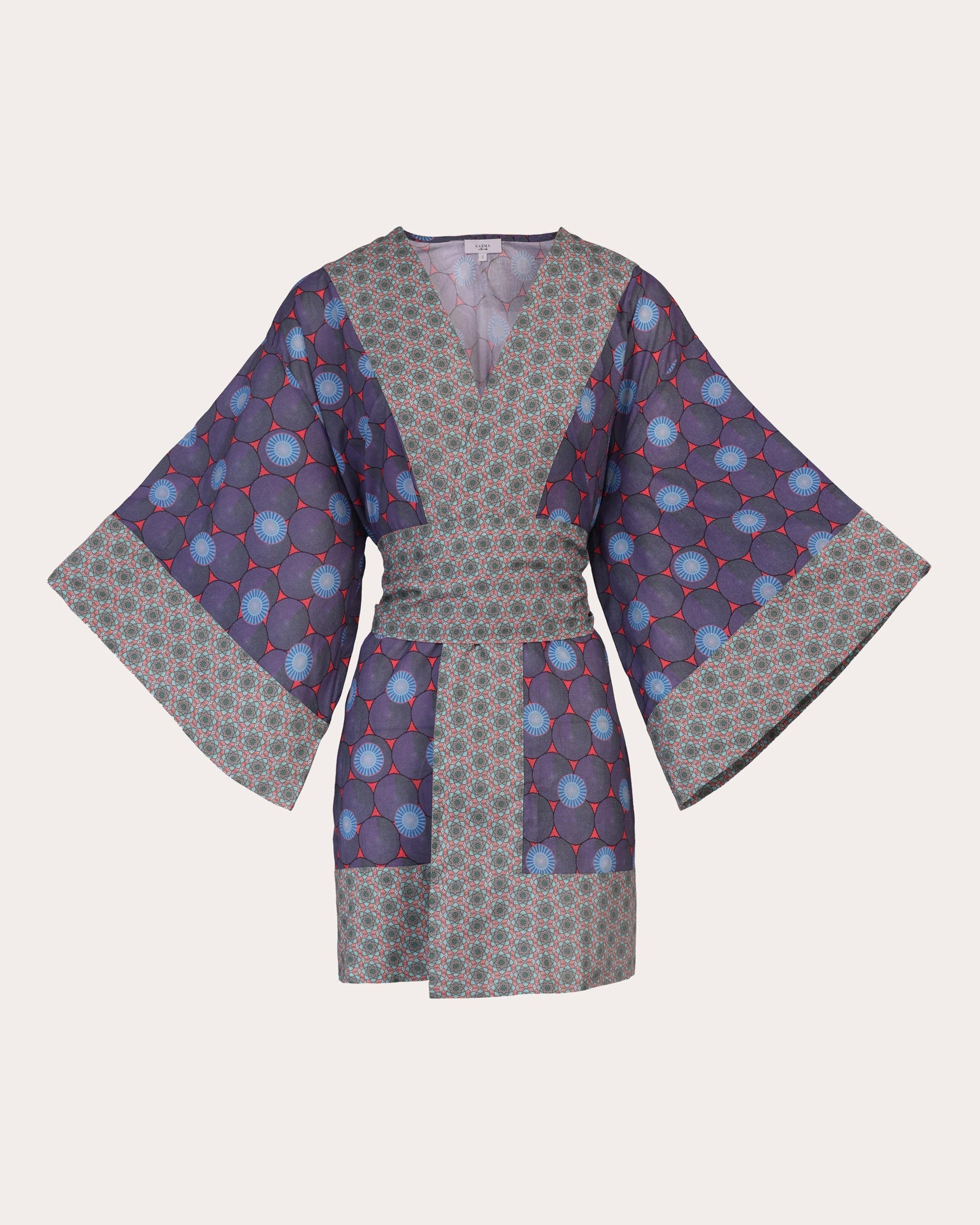 Osaka Kassa Short Printed Cotton Kimono