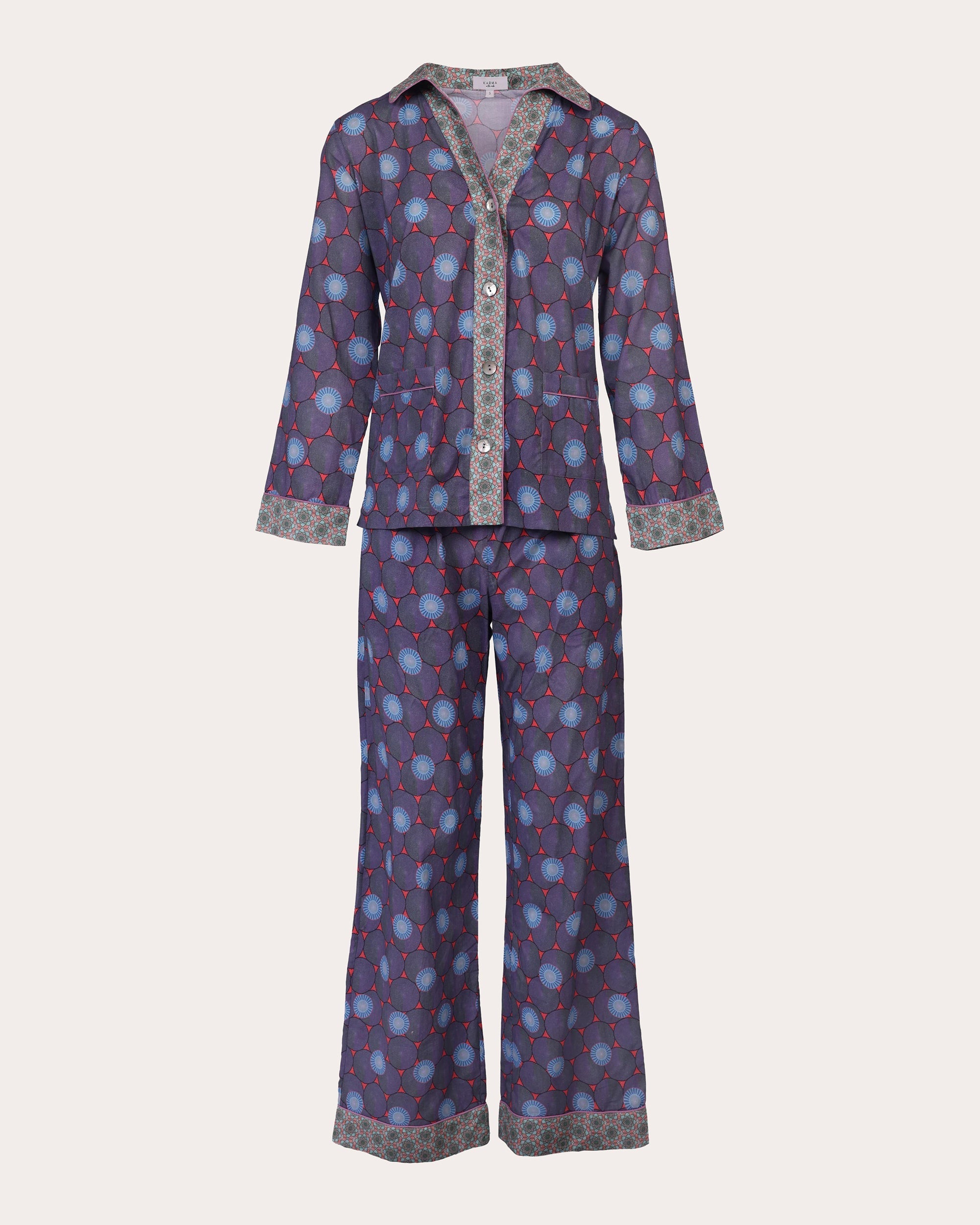 Tokyo Kassa Printed Cotton Pajama Set