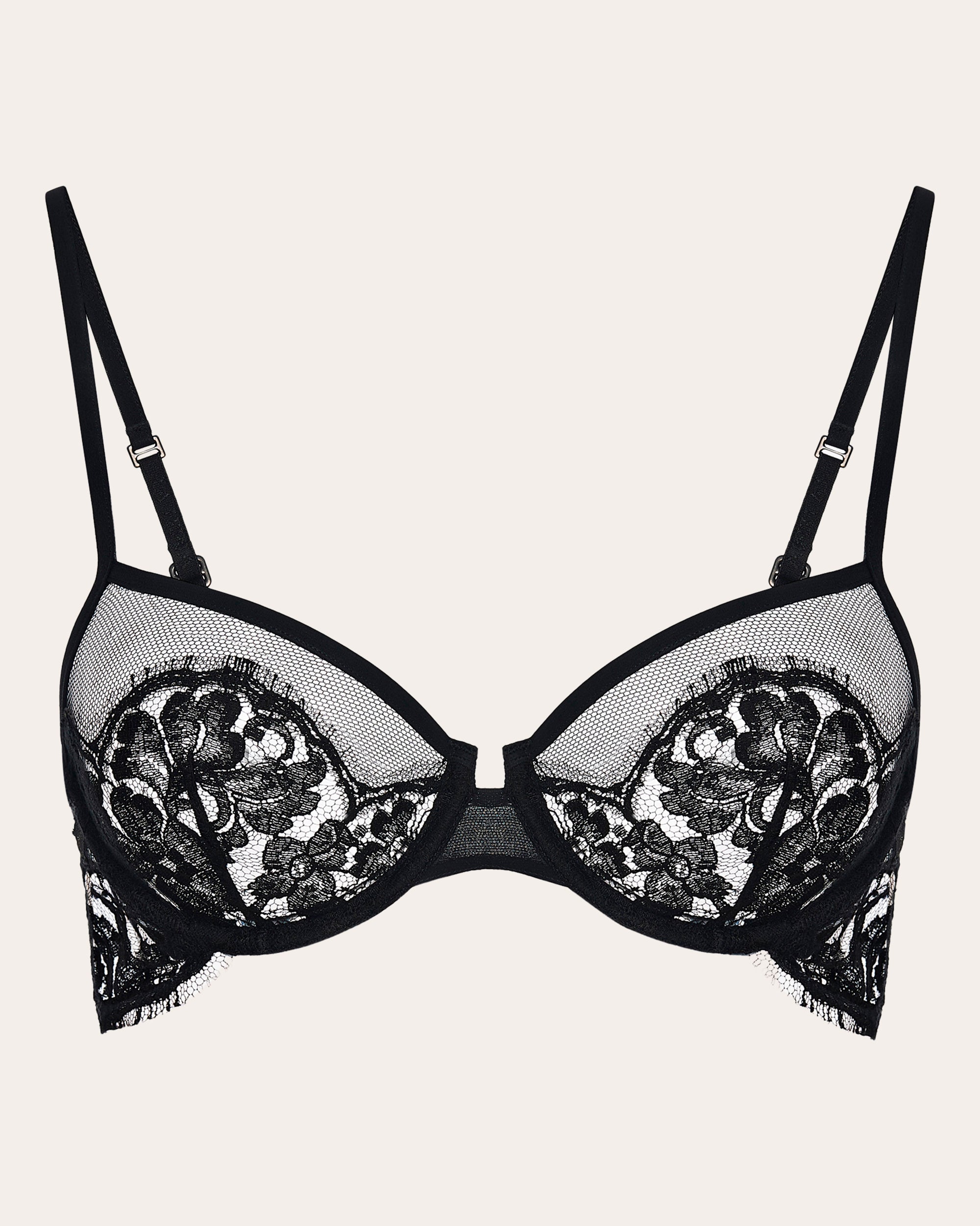 Fall in Love Underwire Leavers Lace and Silk Bra