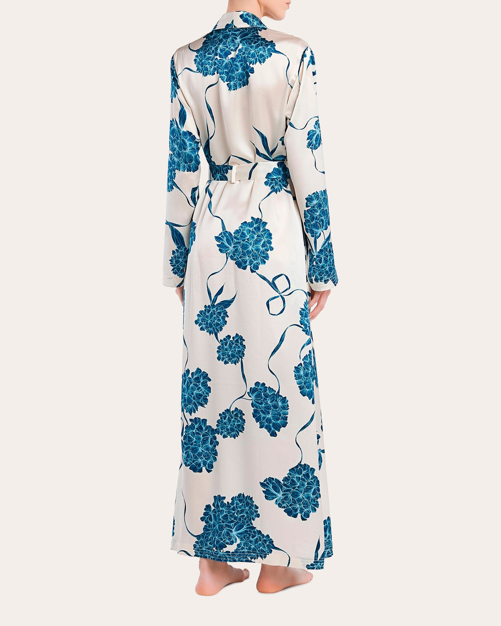 Floral Long Slip Robe