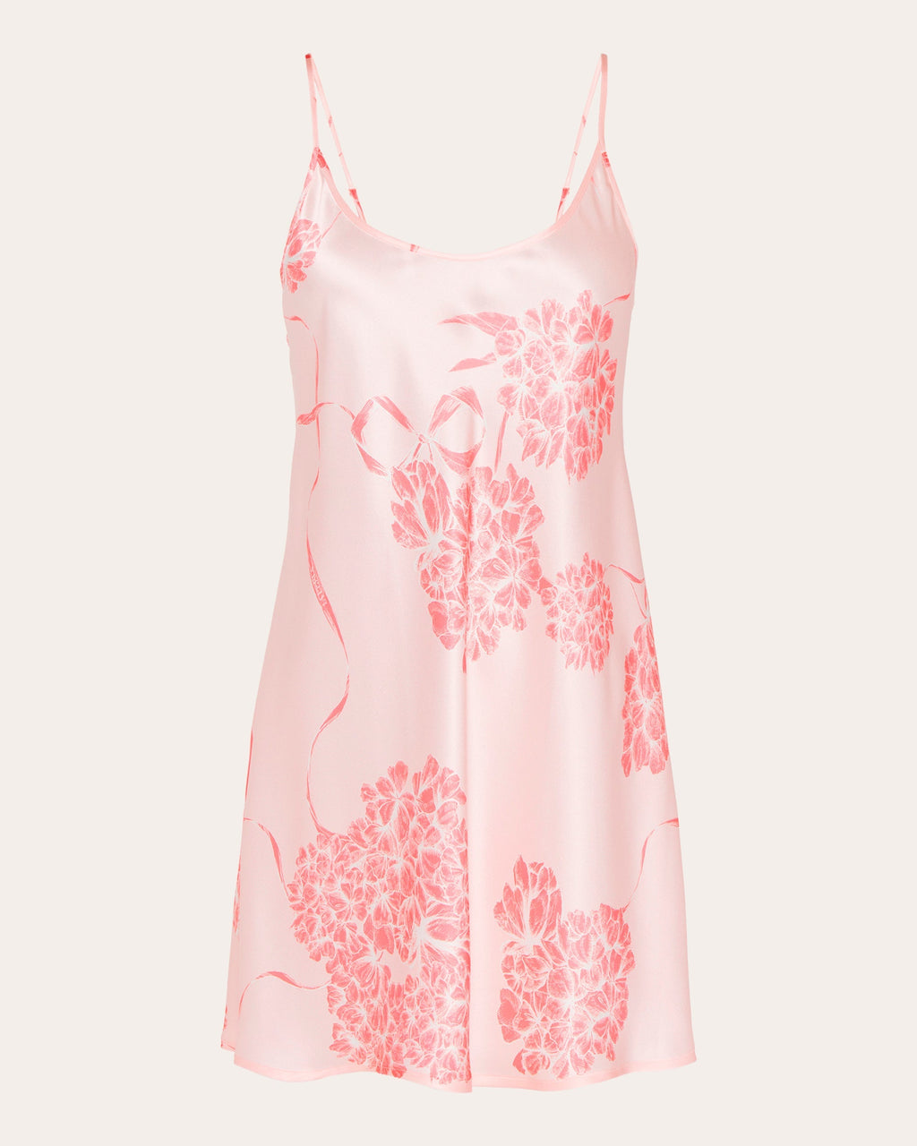 Floral Silk Short Slip Dress