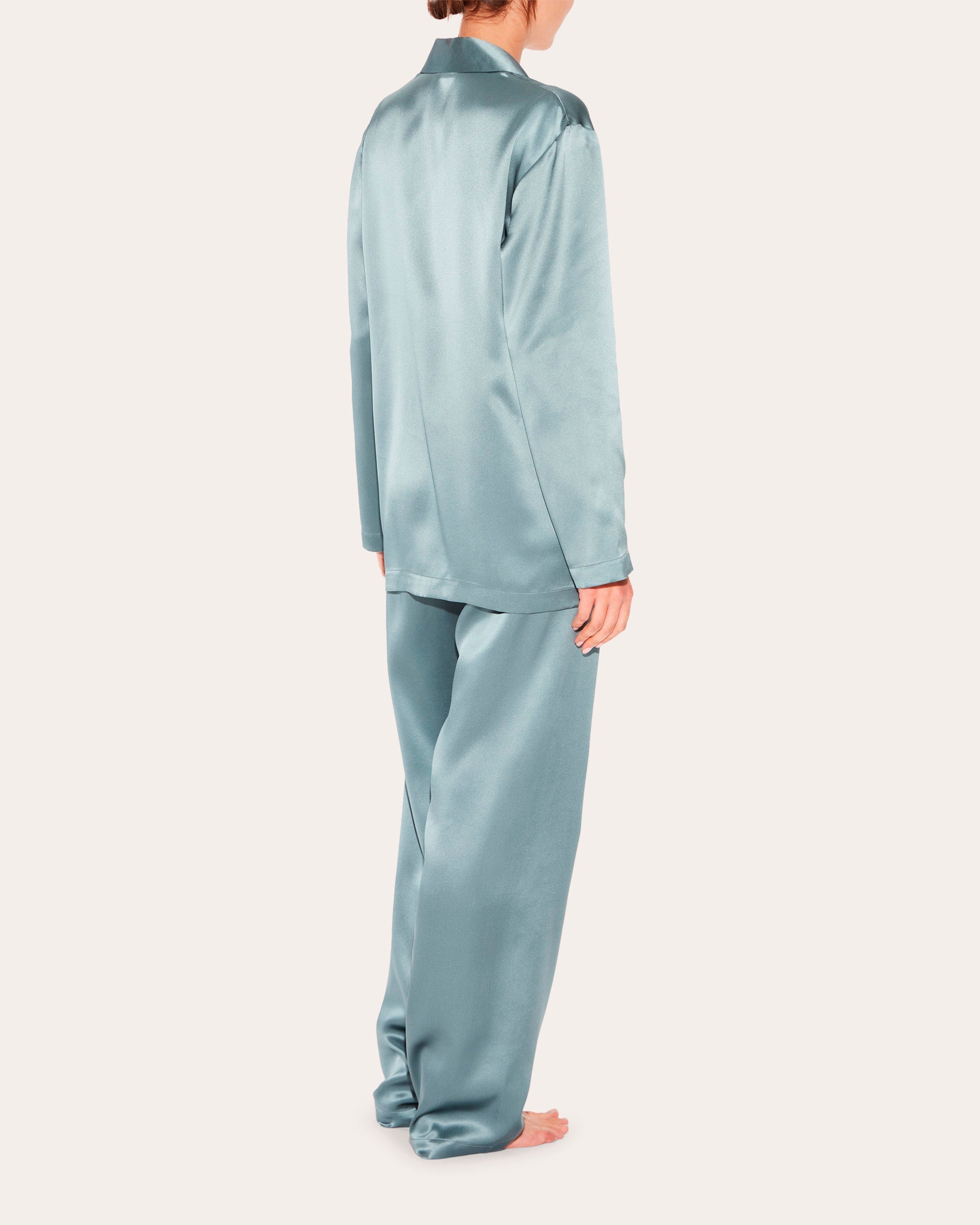 Long Silk Pajama Set