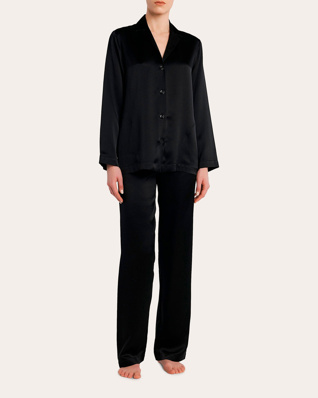 Silk-Satin Pajama Set