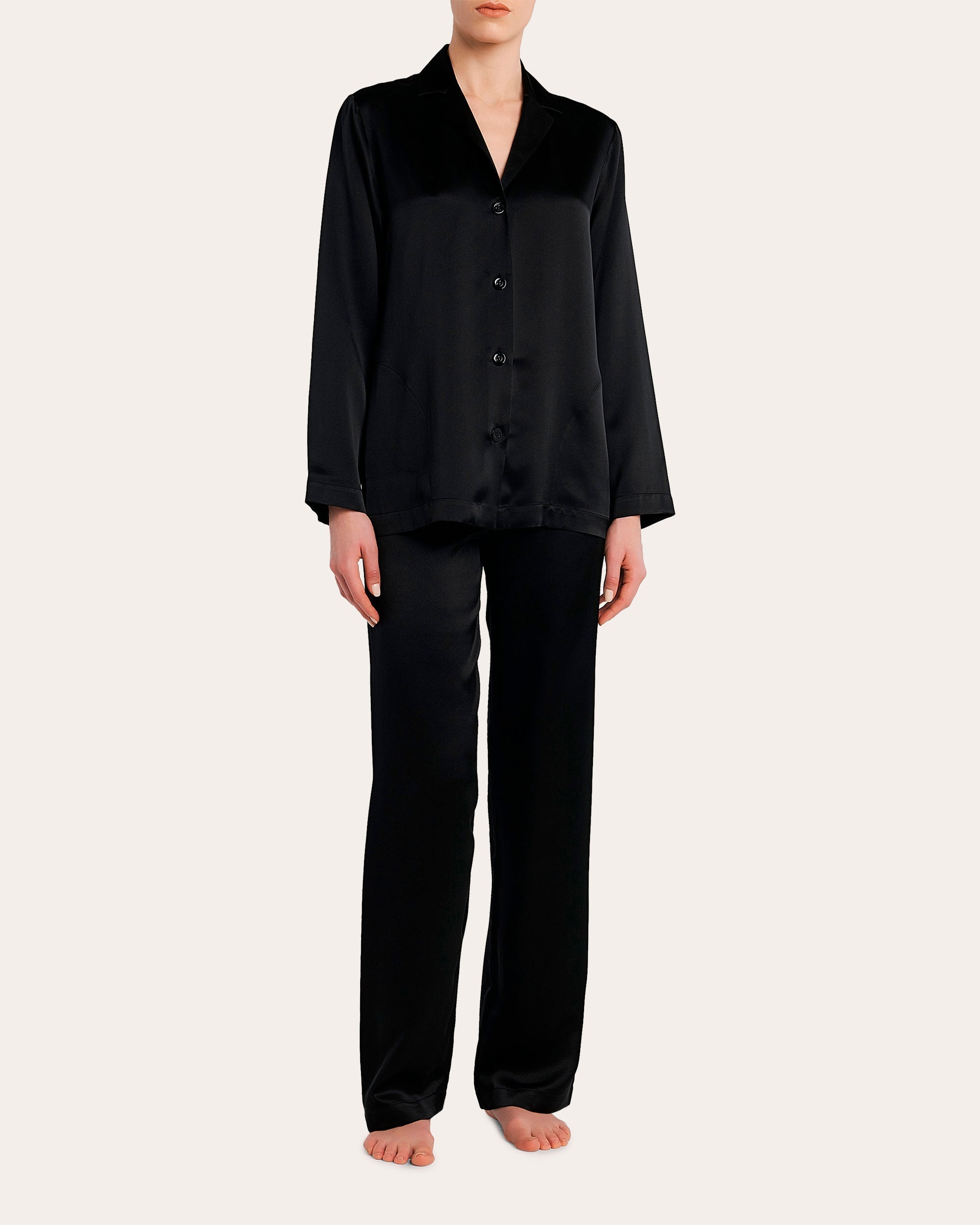 Silk-Satin Pajama Set