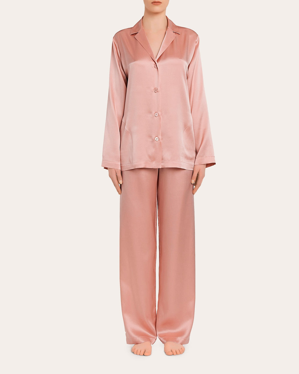 Silk-Satin Pajama Set