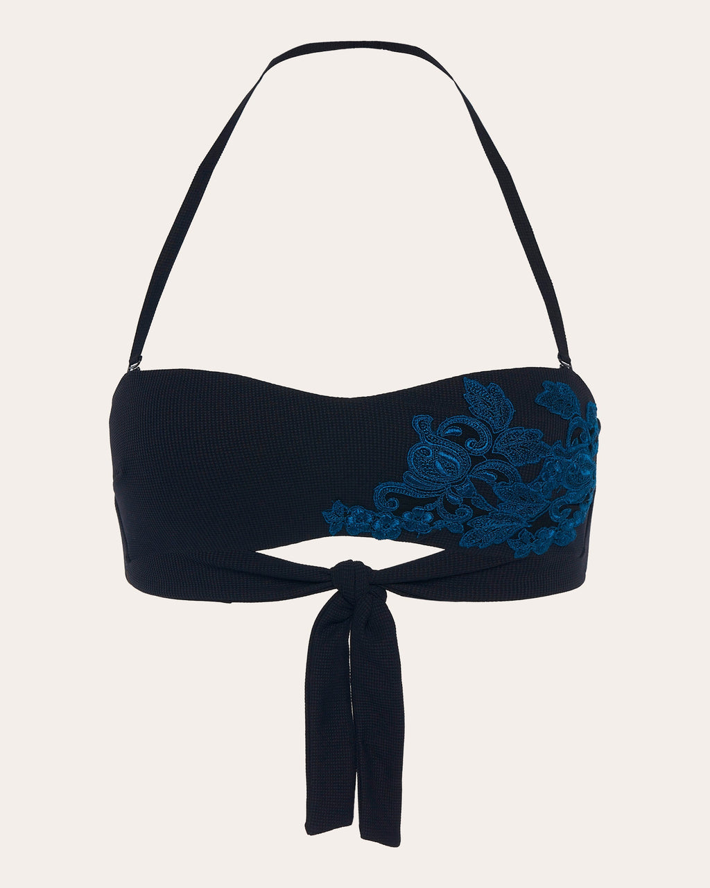 Love Journey Embroidered Bikini Top