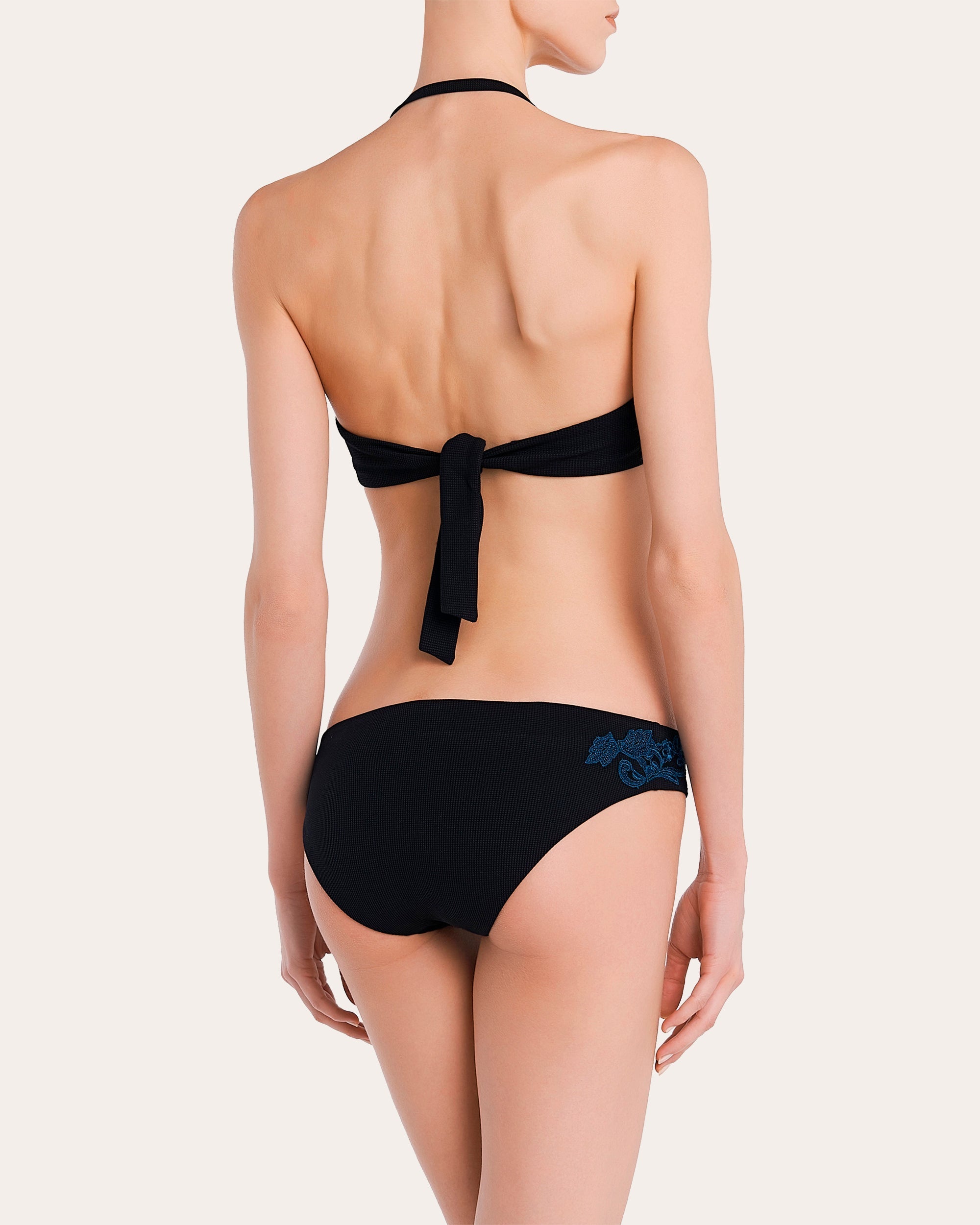 Love Journey Embroidered Bikini Top
