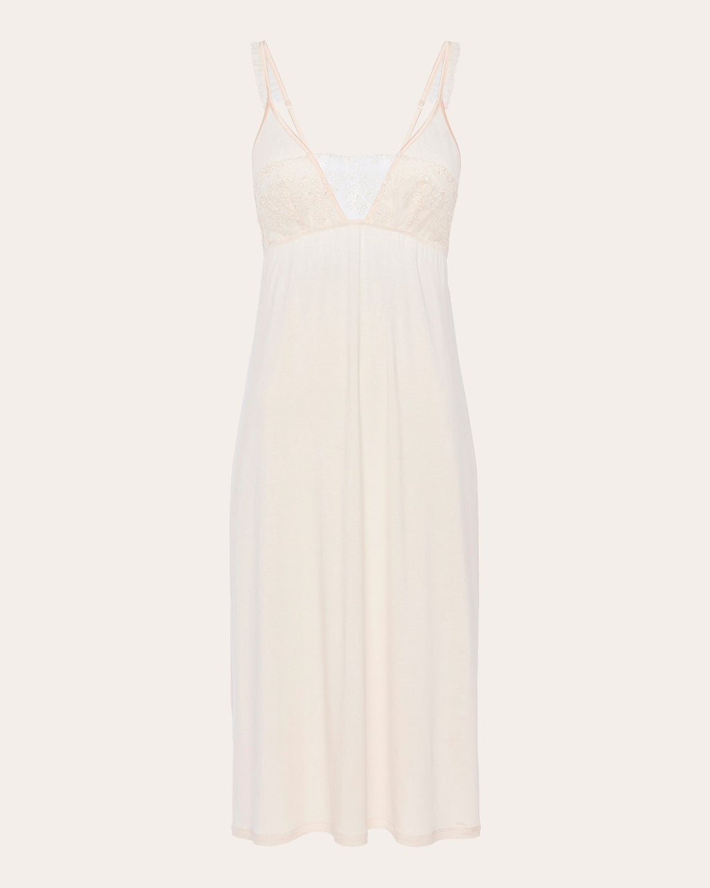 Lace-Embroidered Nightgown