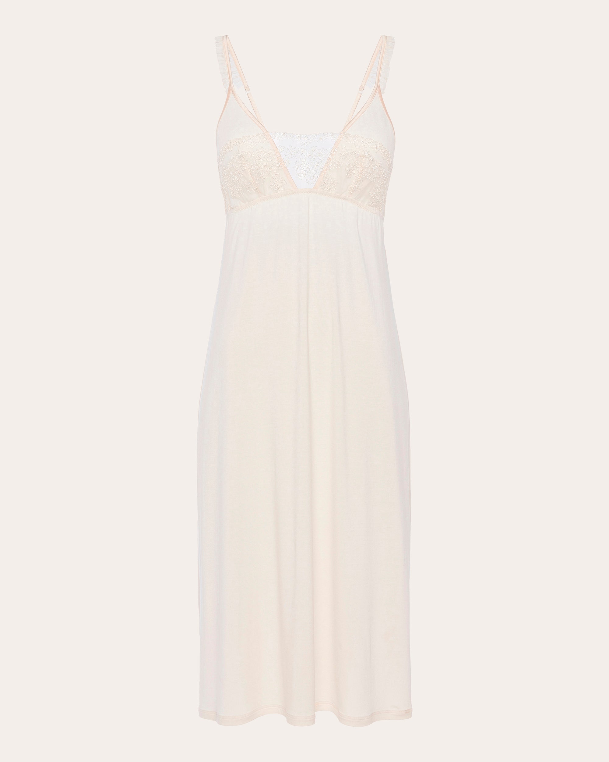 Lace-Embroidered Nightgown