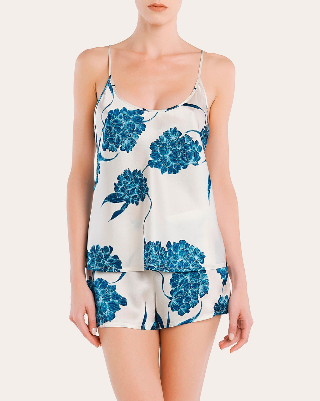 Short Silk Pajama Set