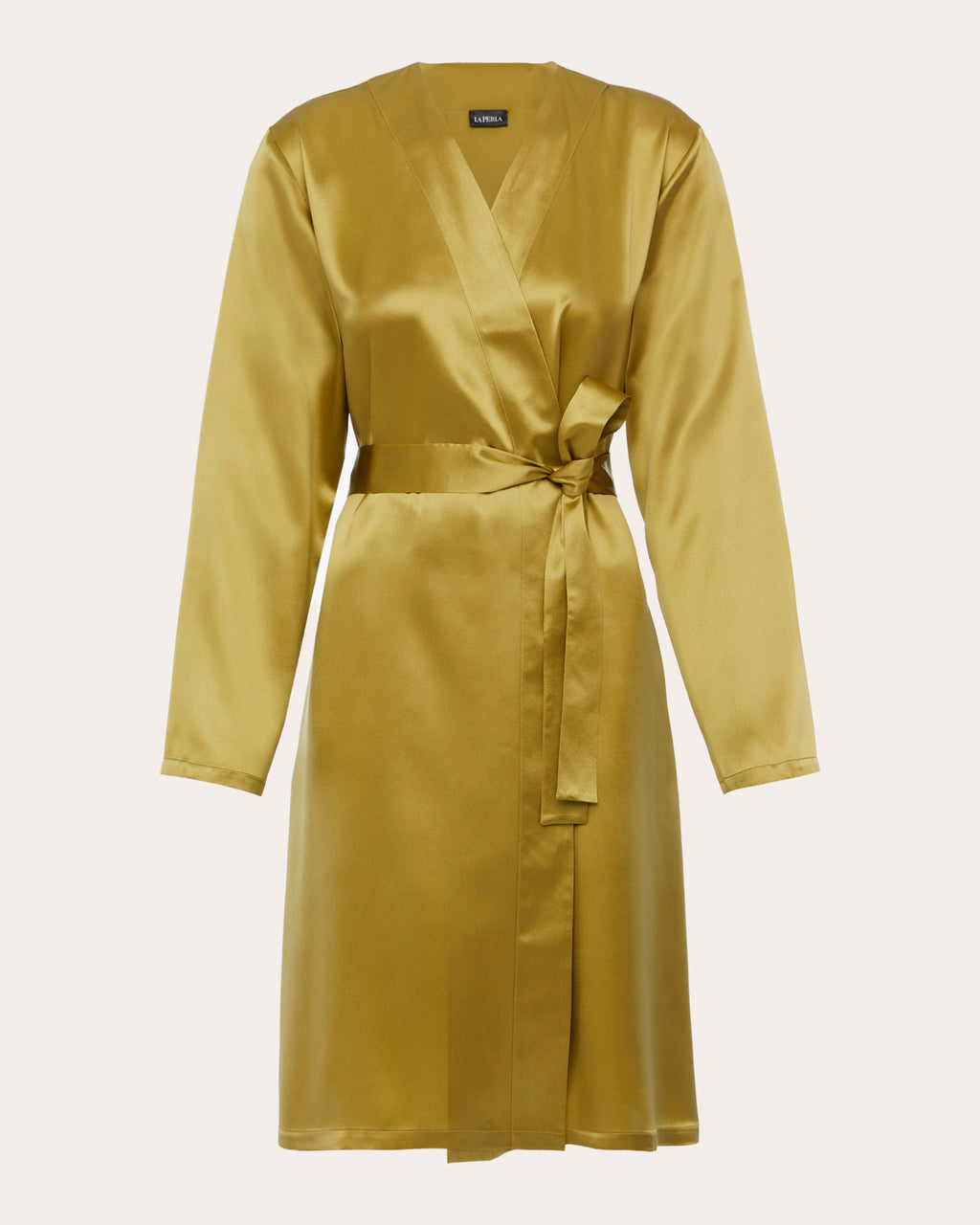 Belted Silk-Satin Robe