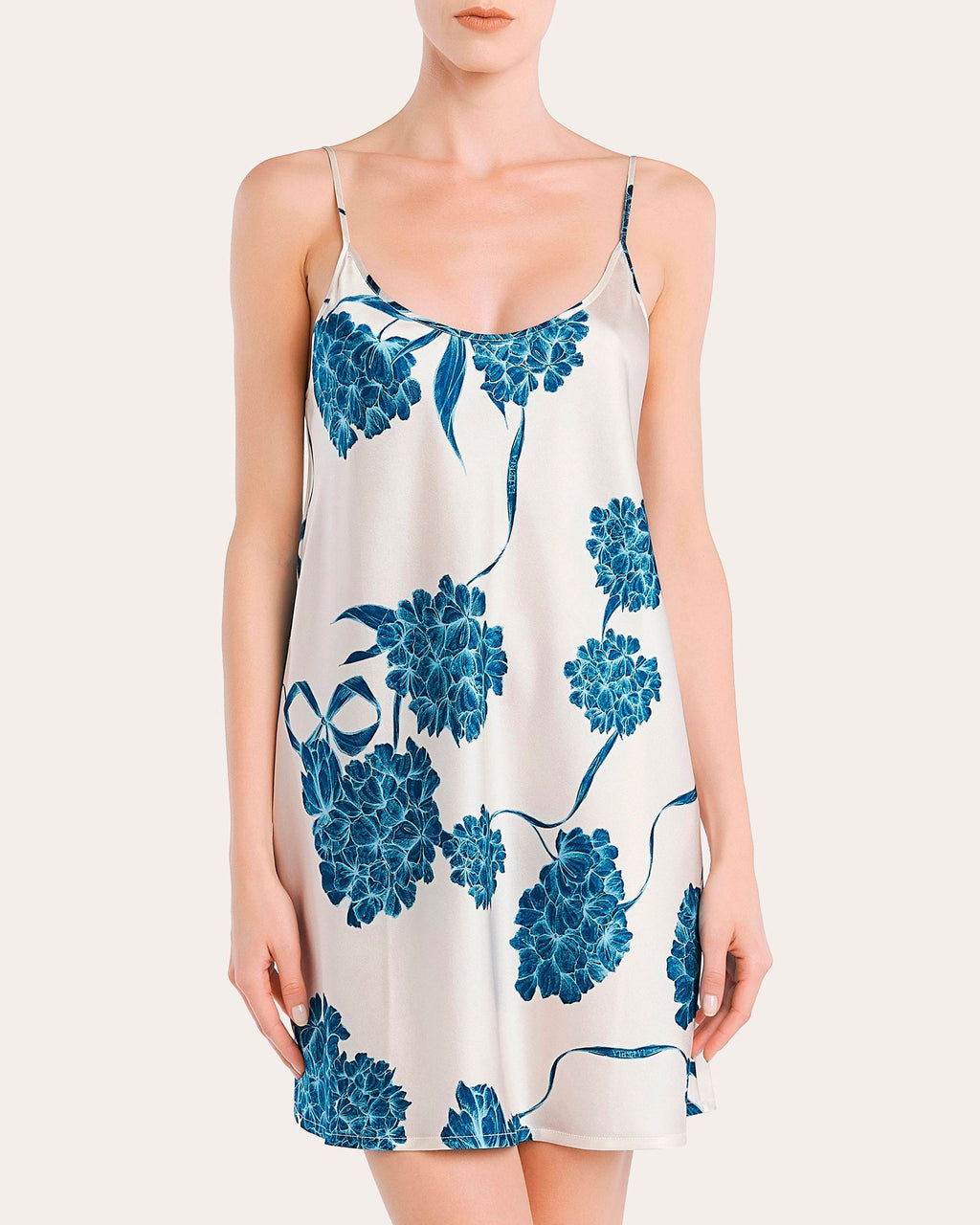 Short Silk Slip Dress
