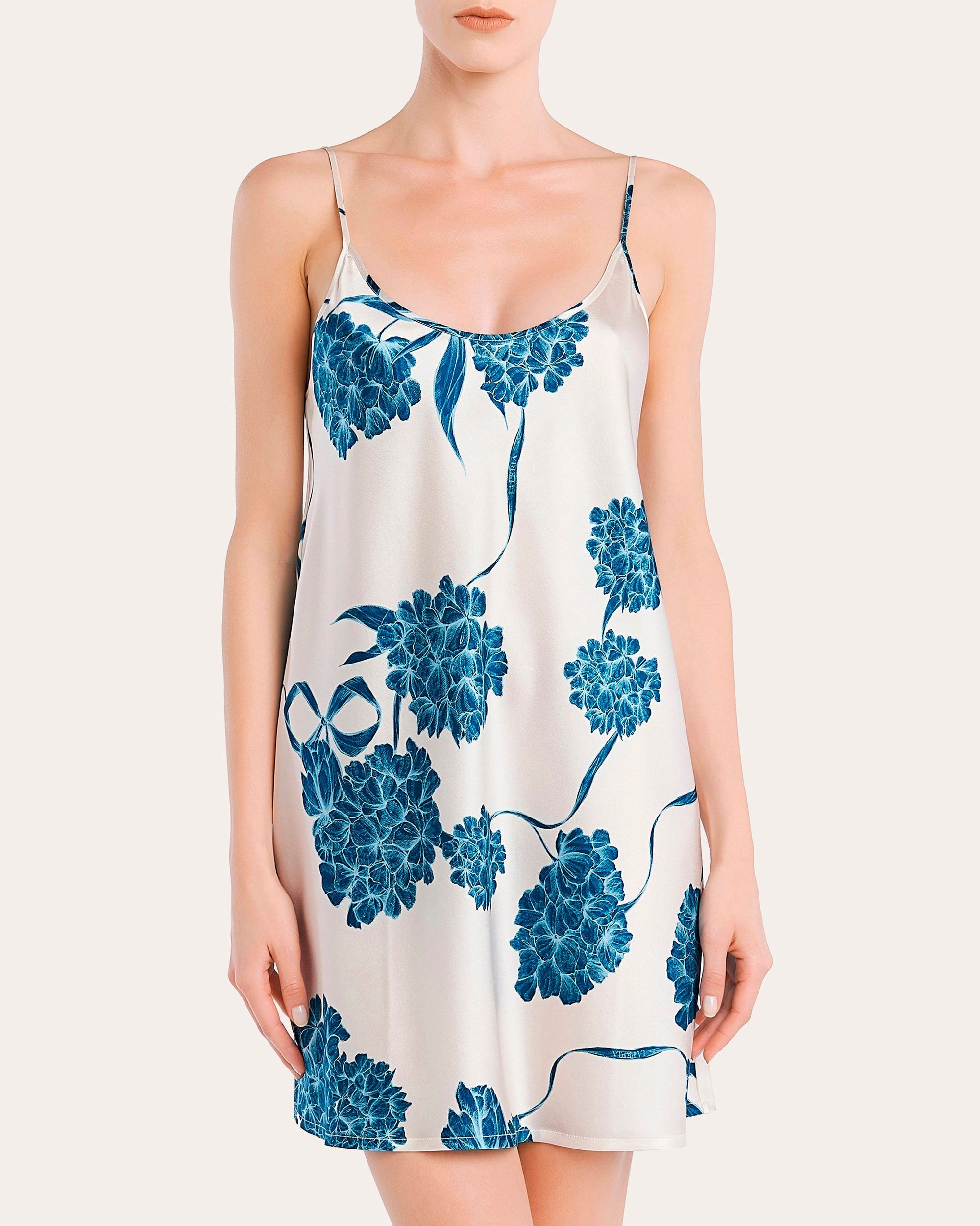 Short Silk Slip Dress