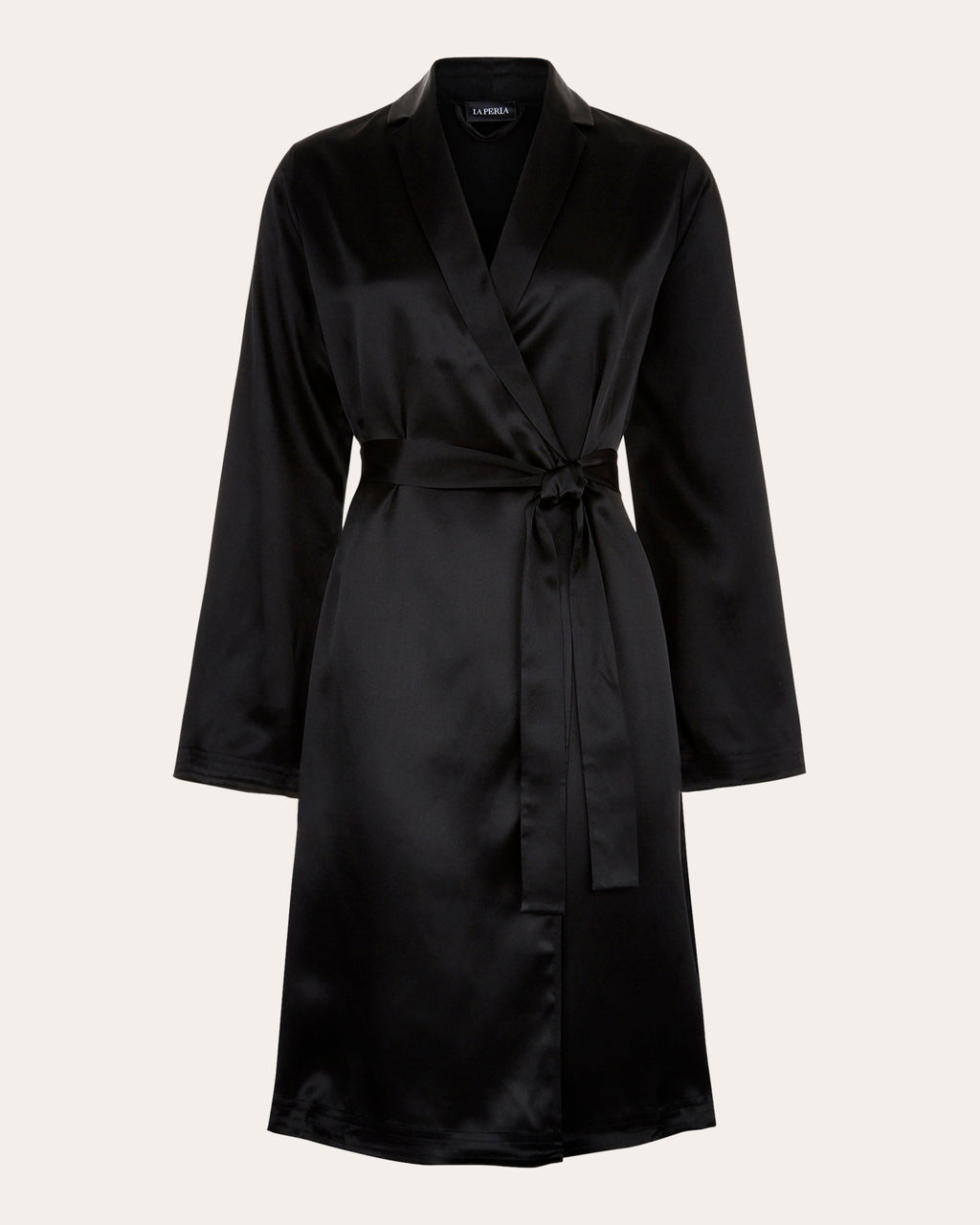 Belted Silk-Satin Robe