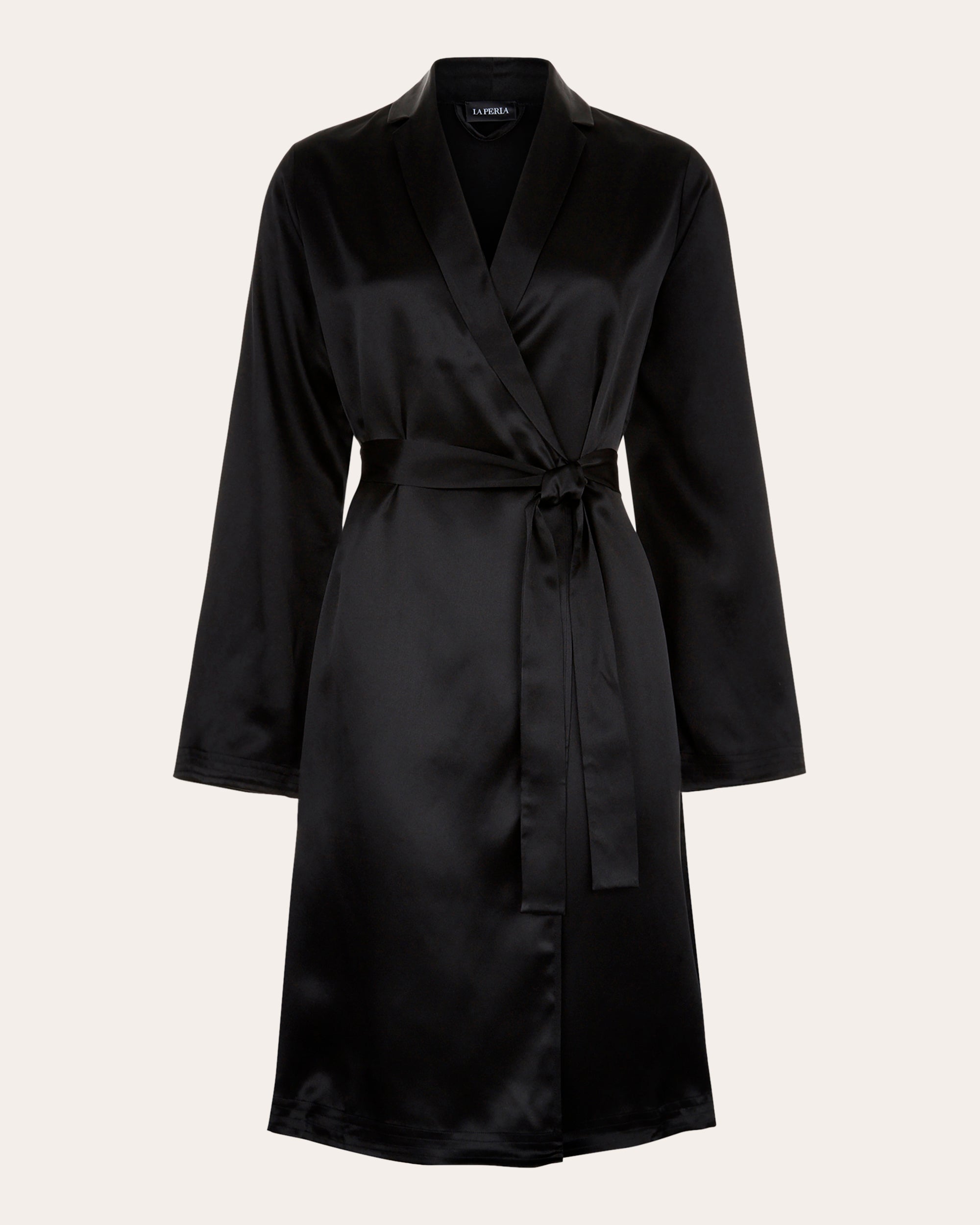 Belted Silk-Satin Robe