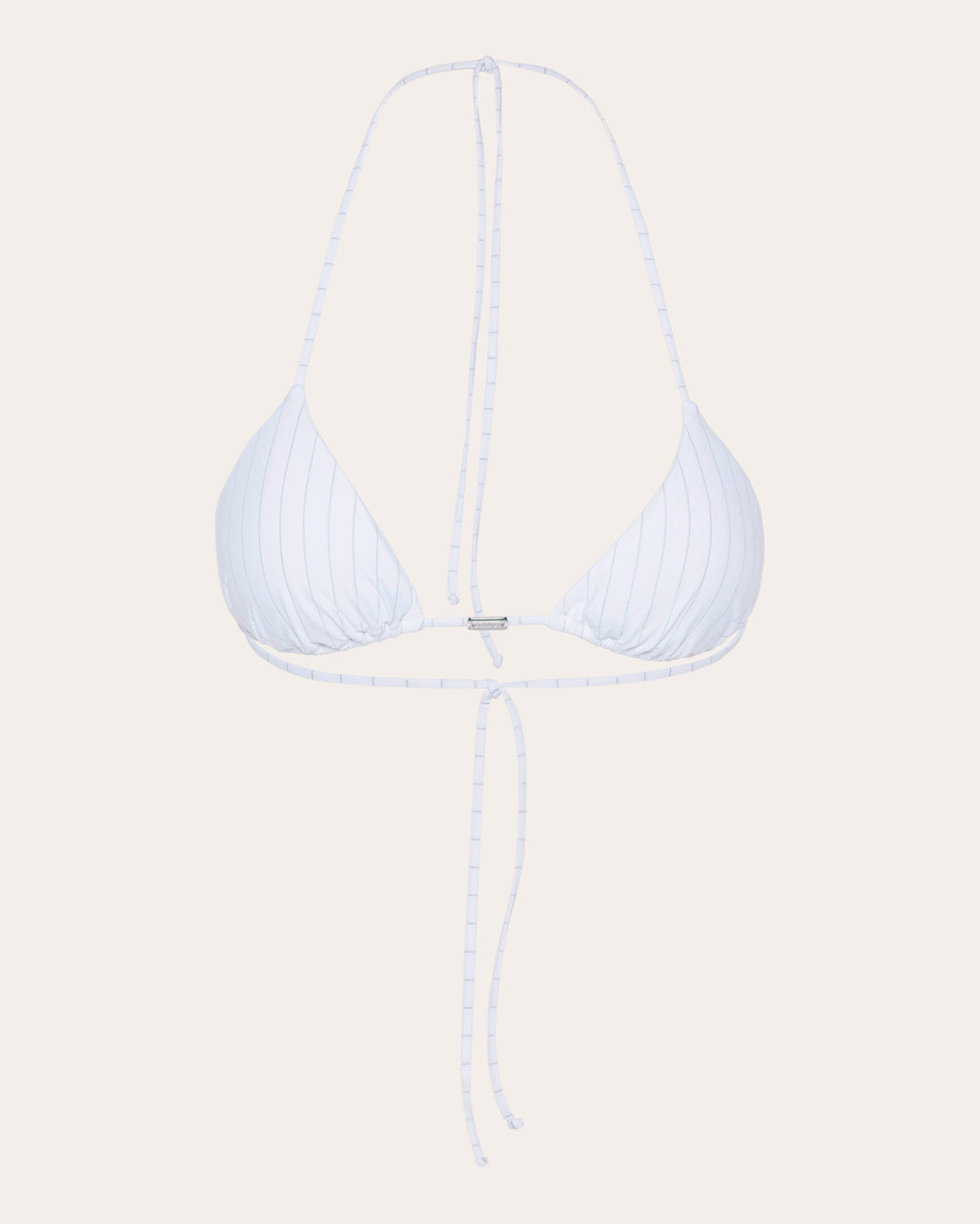 Stripy Beach Triangle Bikini Top