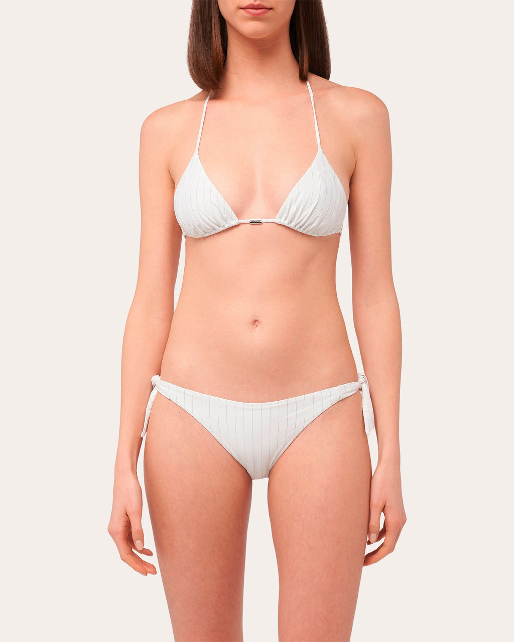Stripy Beach Triangle Bikini Top