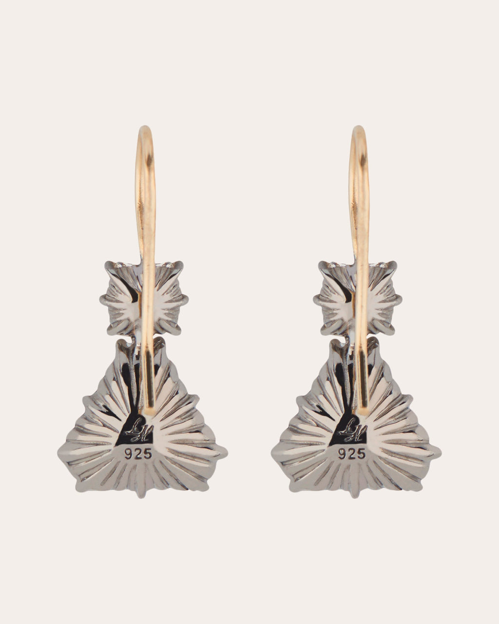 Caterina Geometric One-Drop Earrings