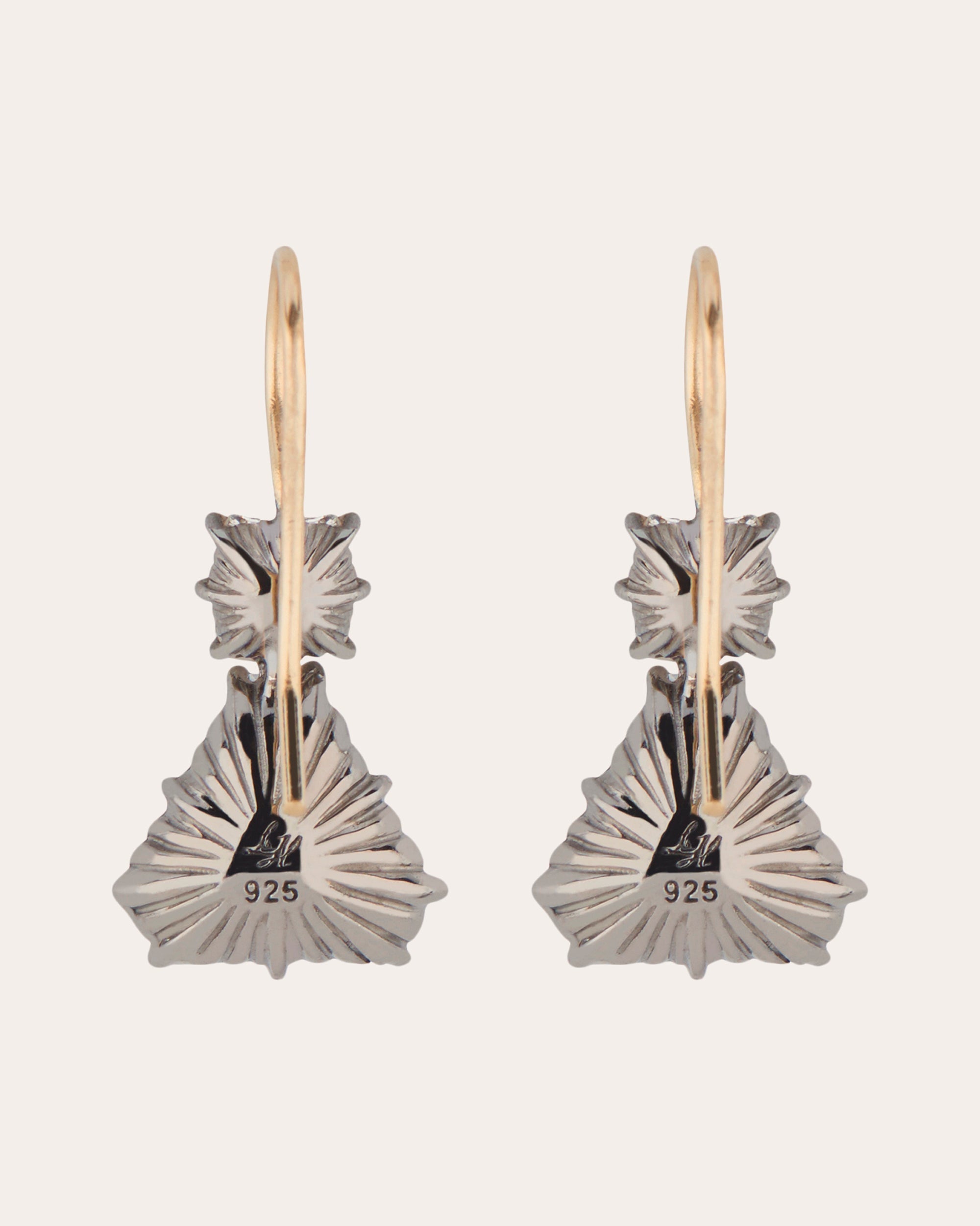 Caterina Geometric One-Drop Earrings