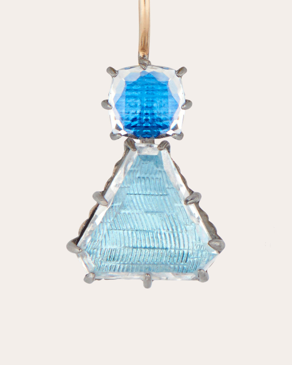Caterina Geometric One-Drop Earrings
