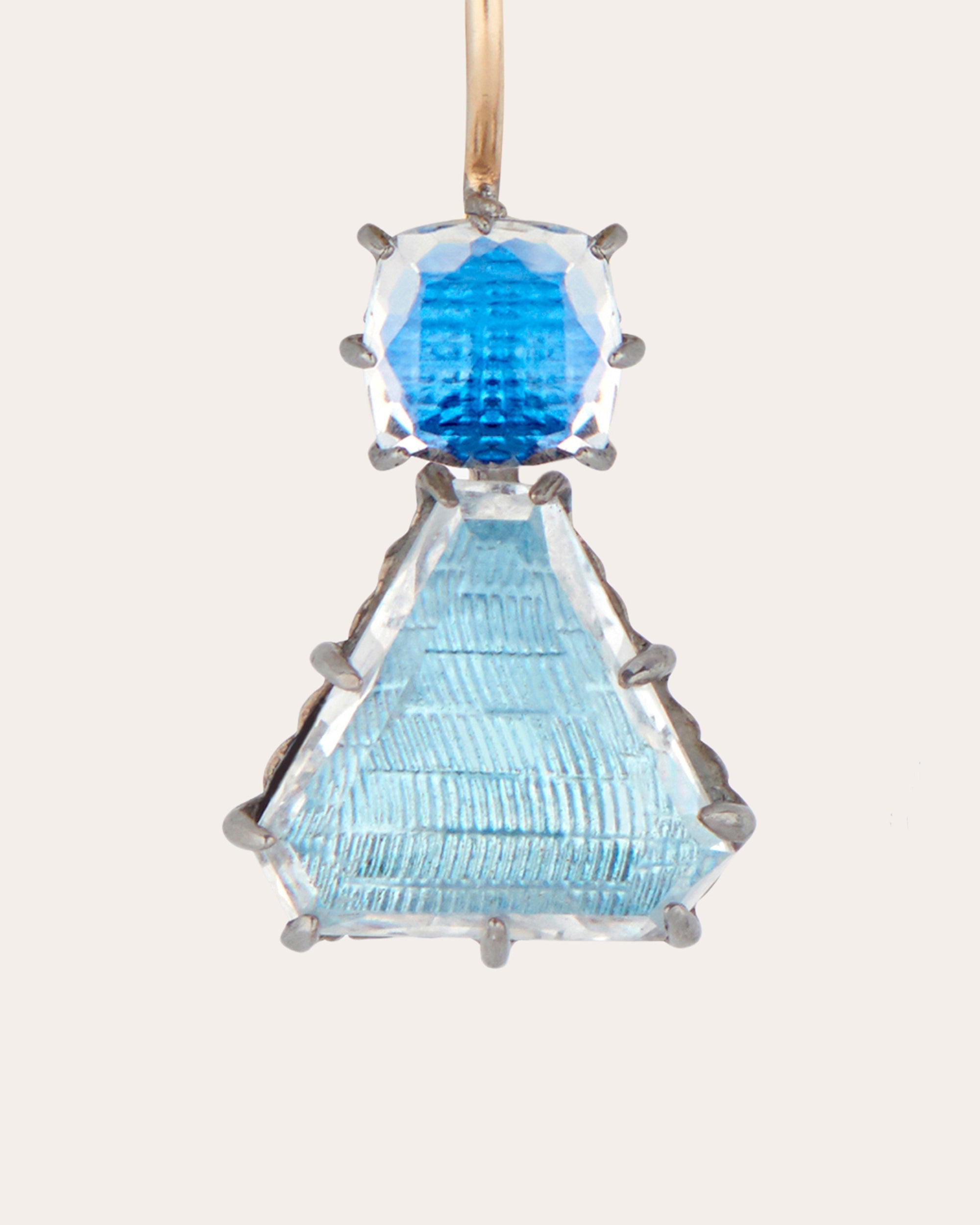 Caterina Geometric One-Drop Earrings
