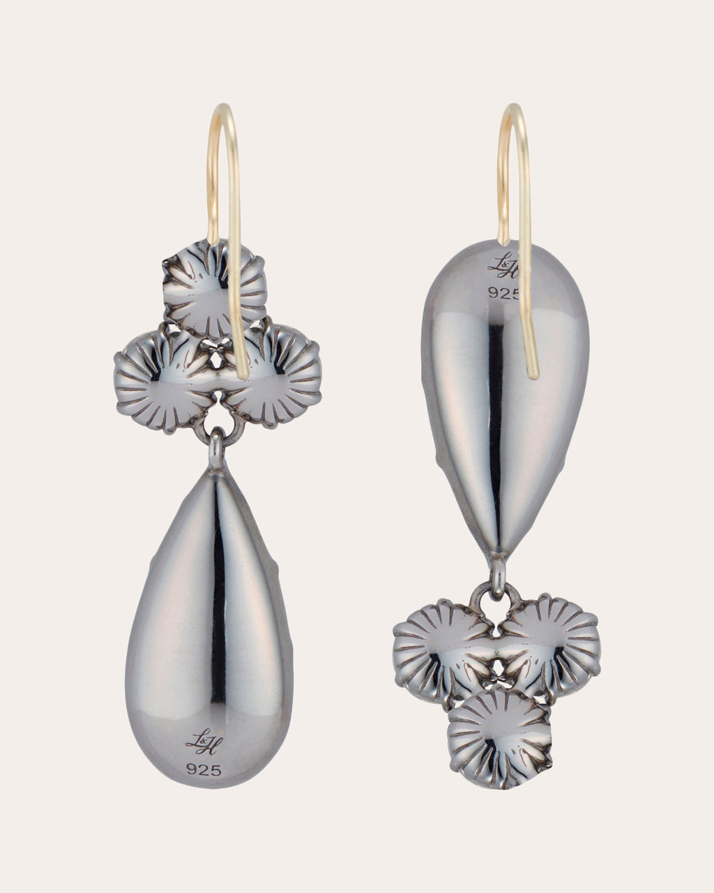 Sadie Cluster Pear Earrings