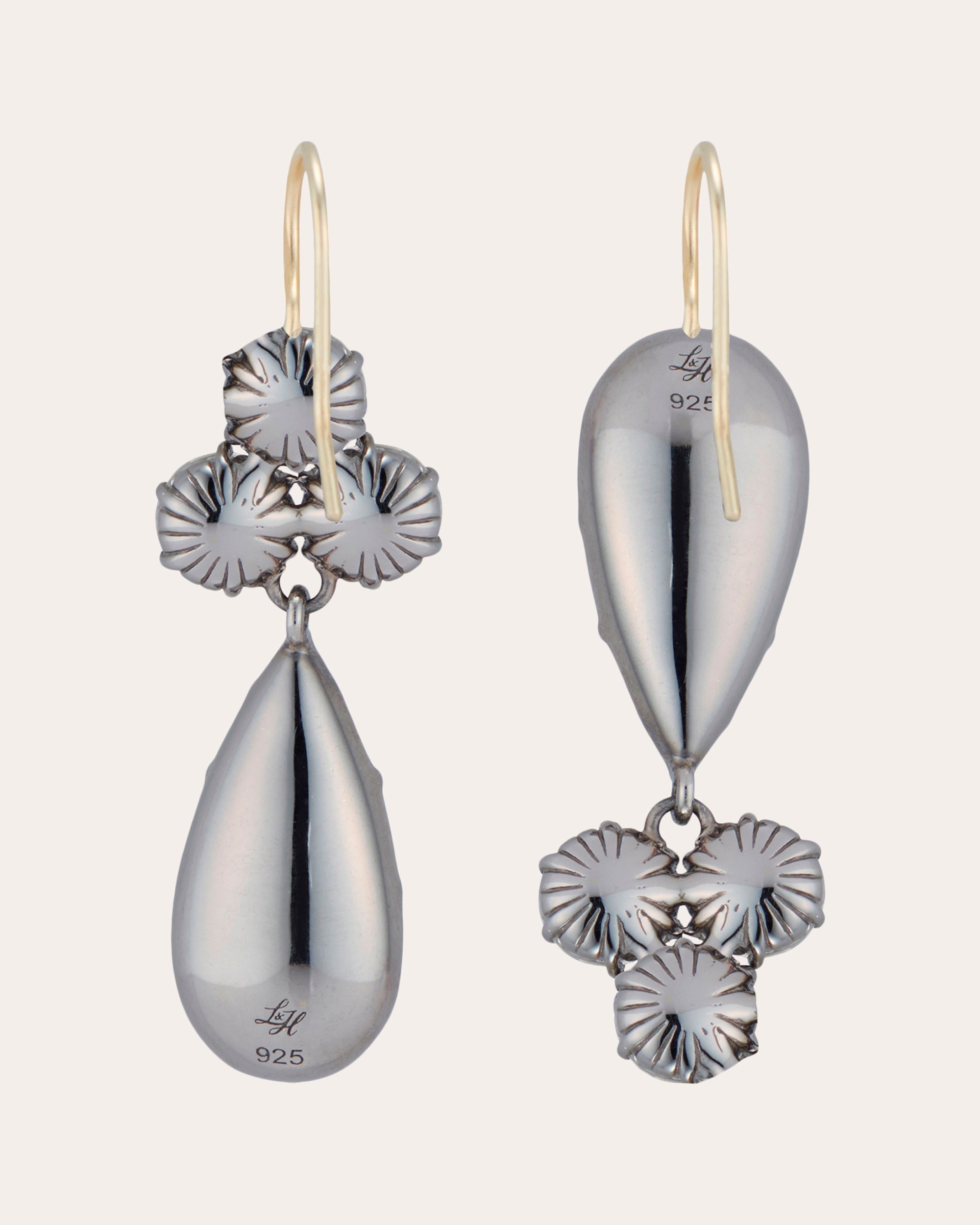 Sadie Cluster Pear Earrings