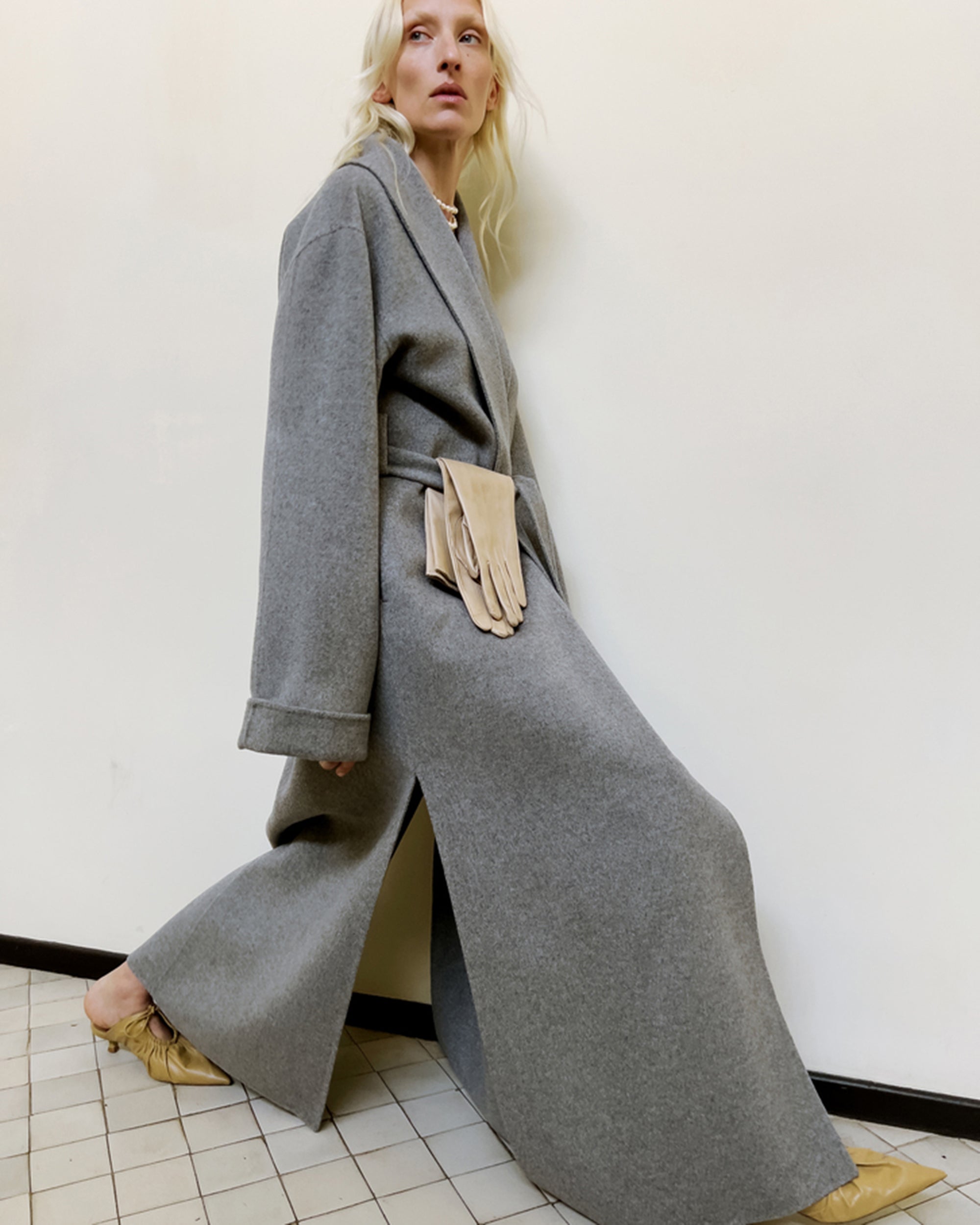 Trullem Double Faced Wool-Felt Coat