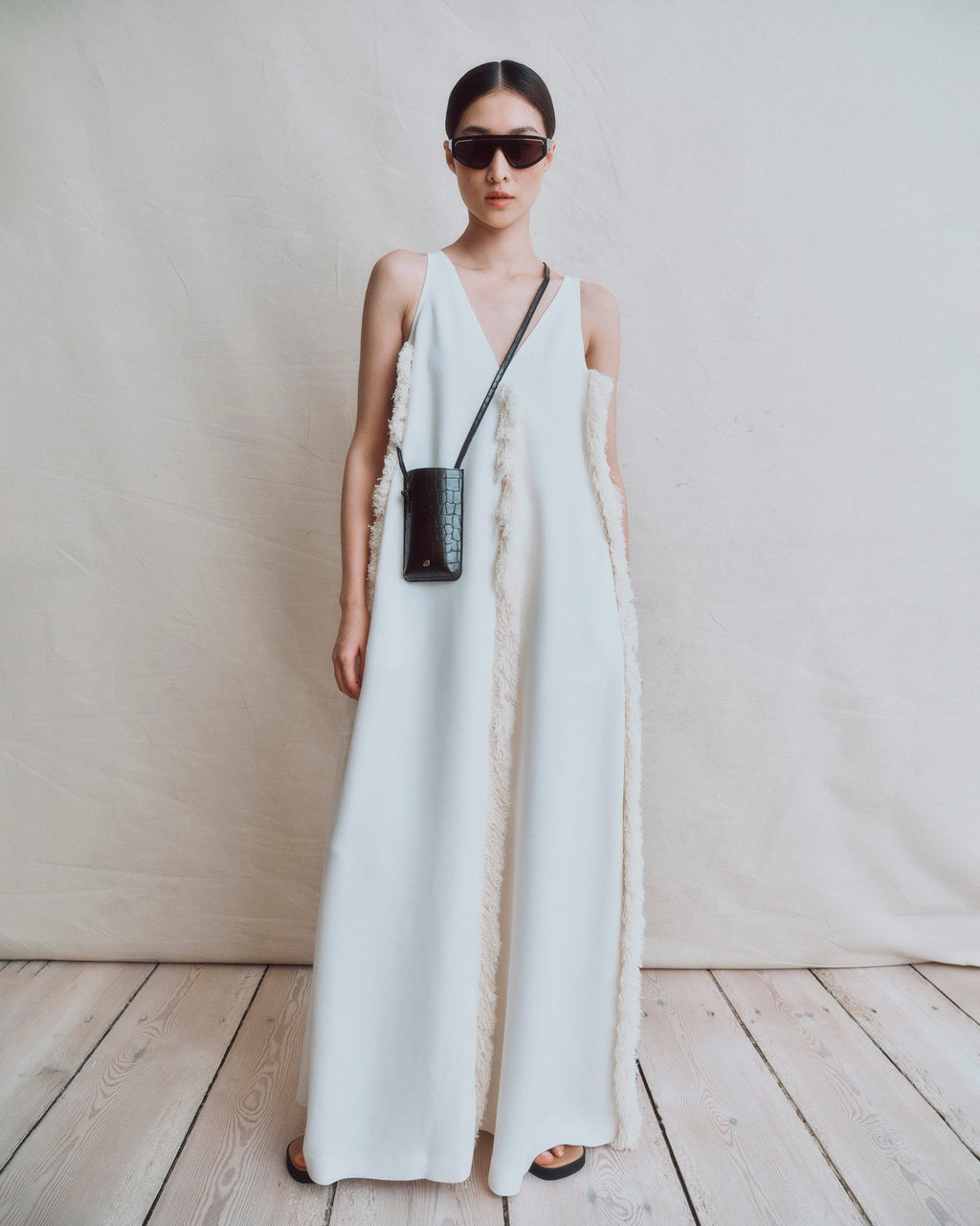 Aureas Fringed Maxi Dress