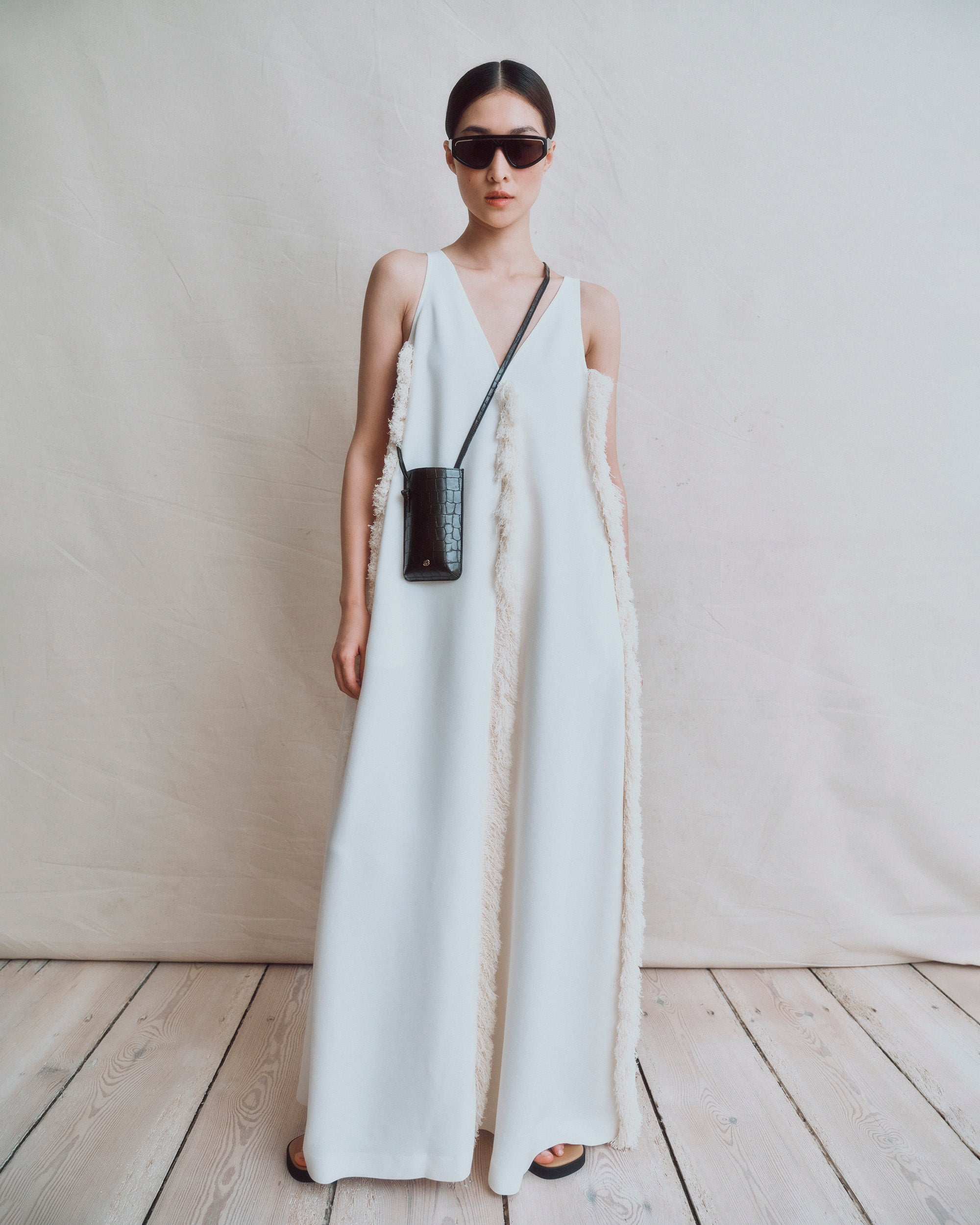 Aureas Fringed Maxi Dress