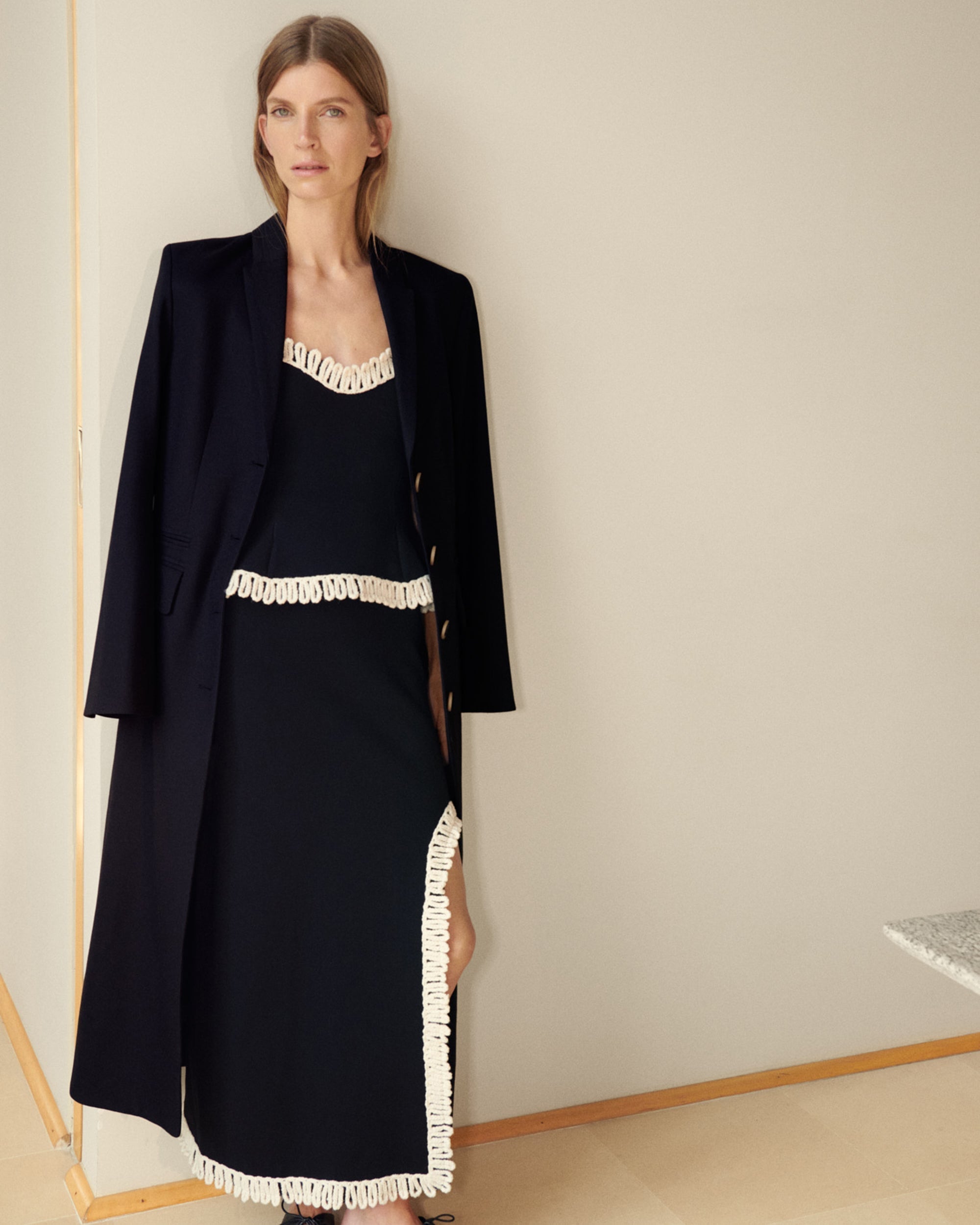 Gabie Embroidered Midi Skirt