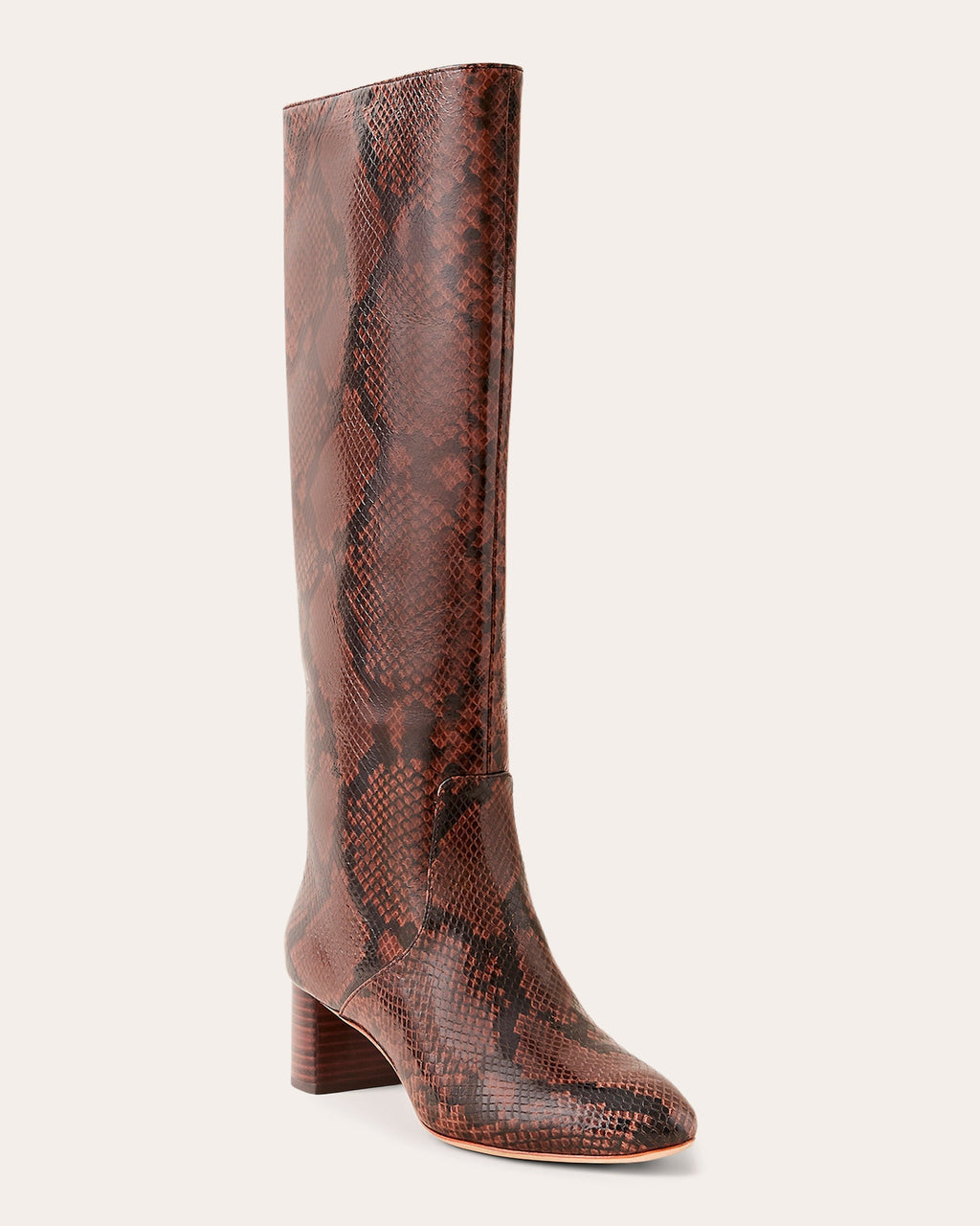 Snakeskin Mocha Gia Tall Boot