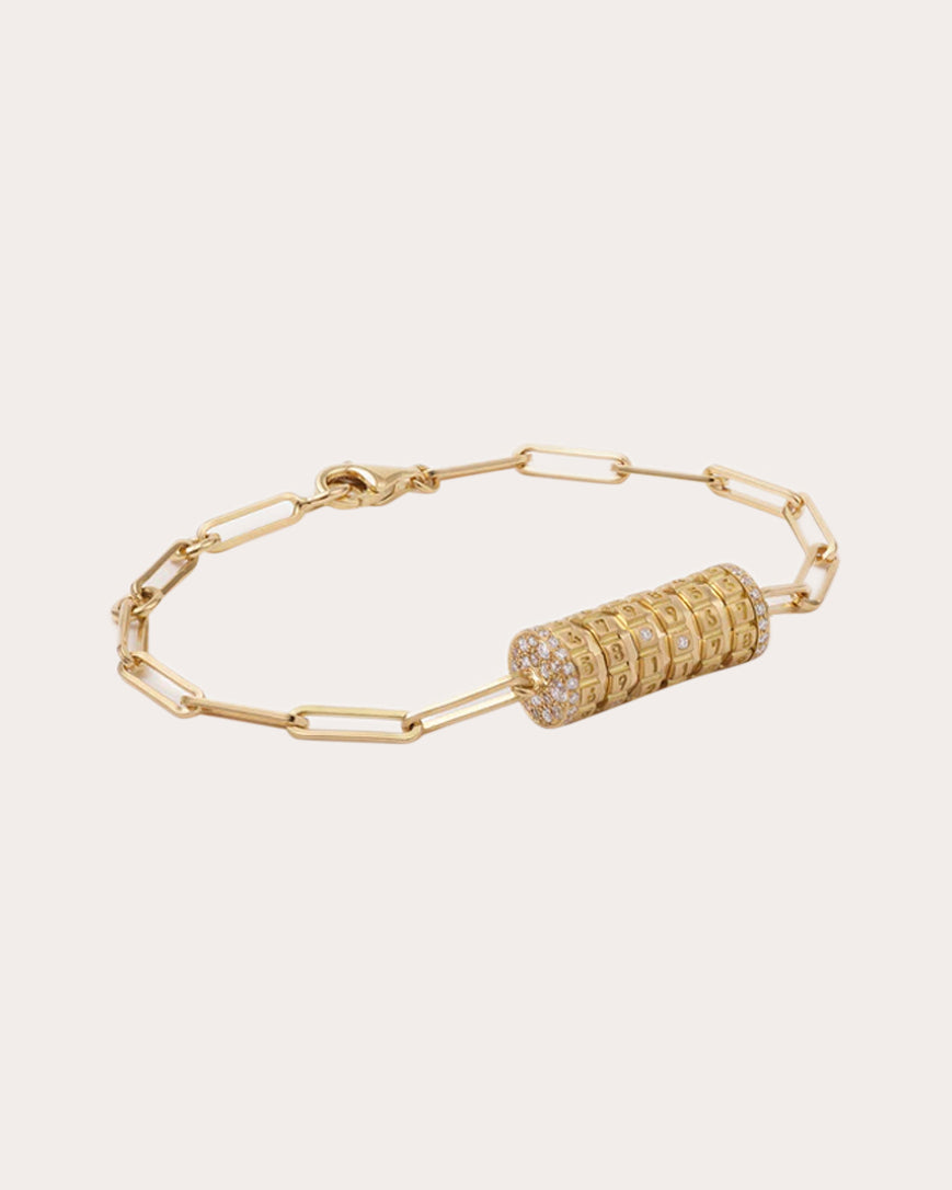 Small Secret 18K Gold and Lab-Grown Diamond Bracelet